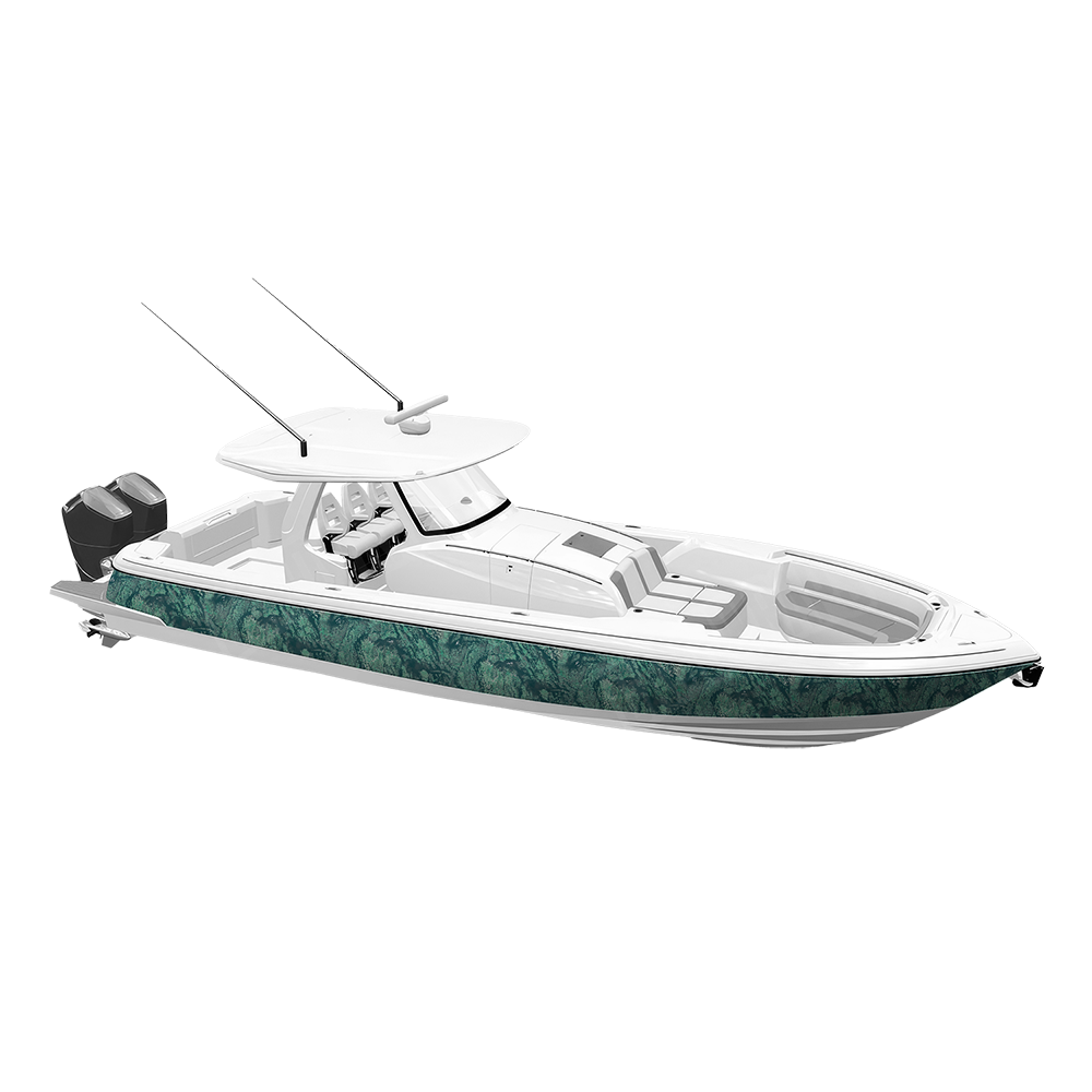 Realtree Aspect Sea Foam Camo Boat Vinyl Wrap