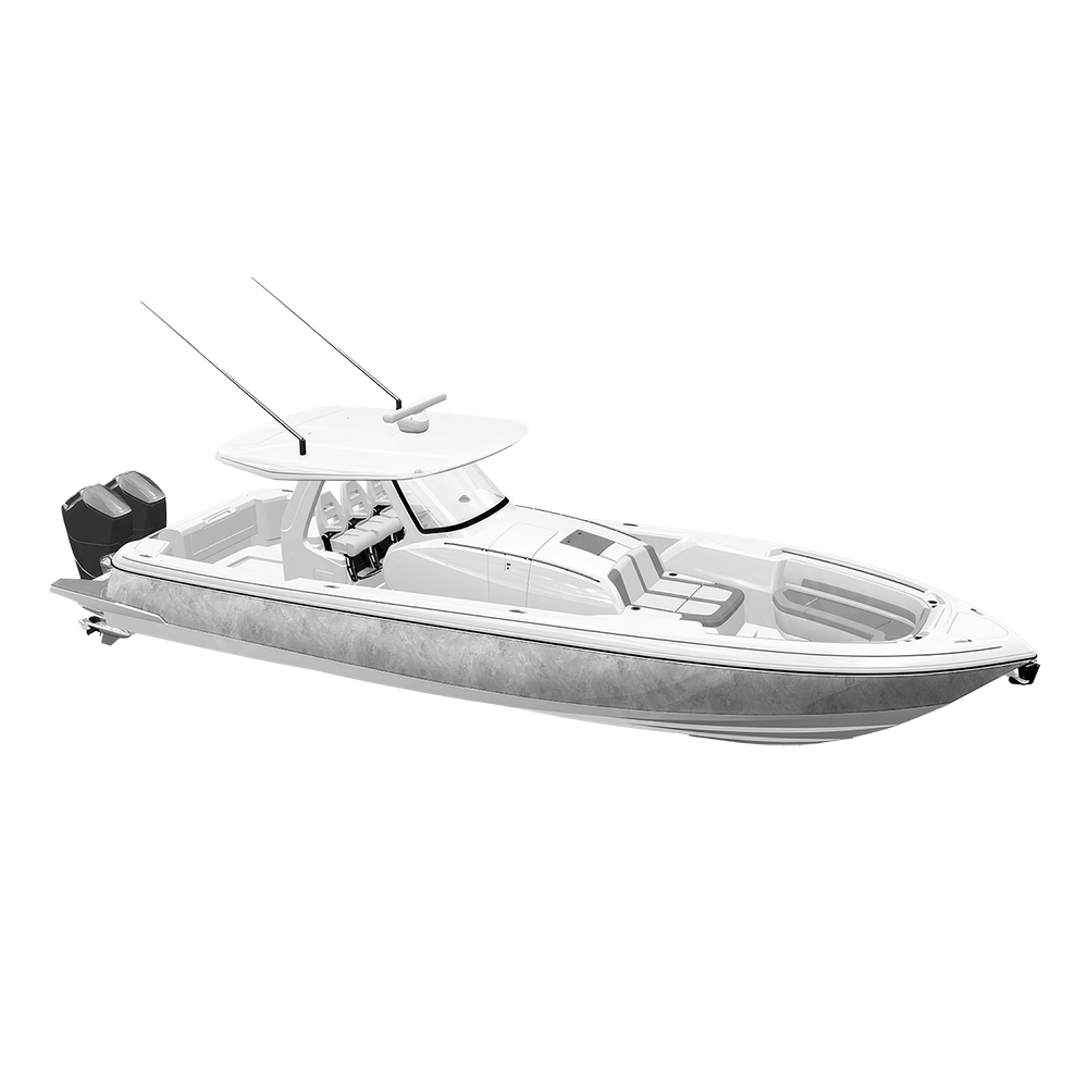 Realtree Aspect White Out Camo Boat Vinyl Wrap