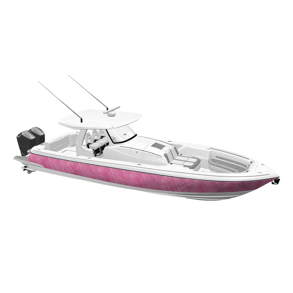 Realtree Fishing Pink Camo Boat Vinyl Wrap