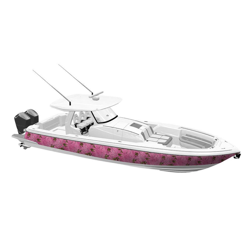 Realtree XTRA Colors Pink Camo Boat Vinyl Wrap