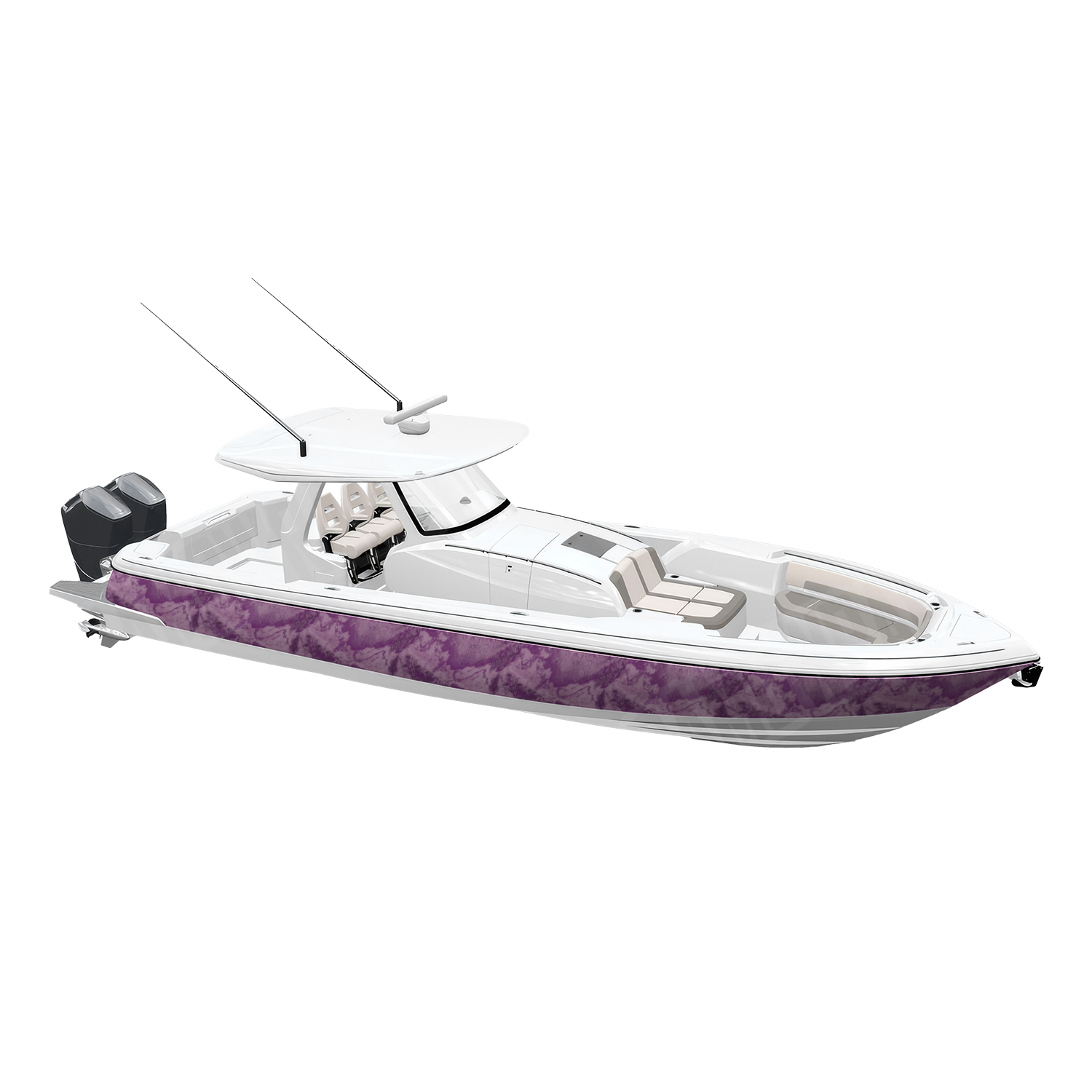 Realtree XTREME Passion Pink Camo Boat Vinyl Wrap