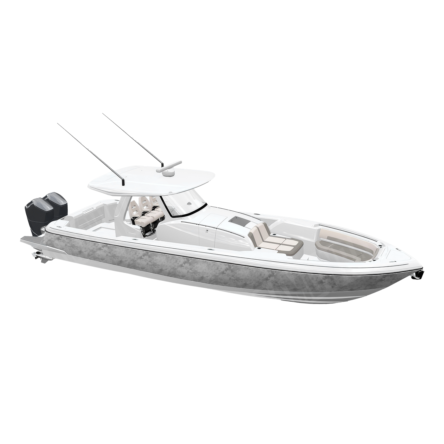 Substrate Snowstorm Camo Boat Vinyl Wrap