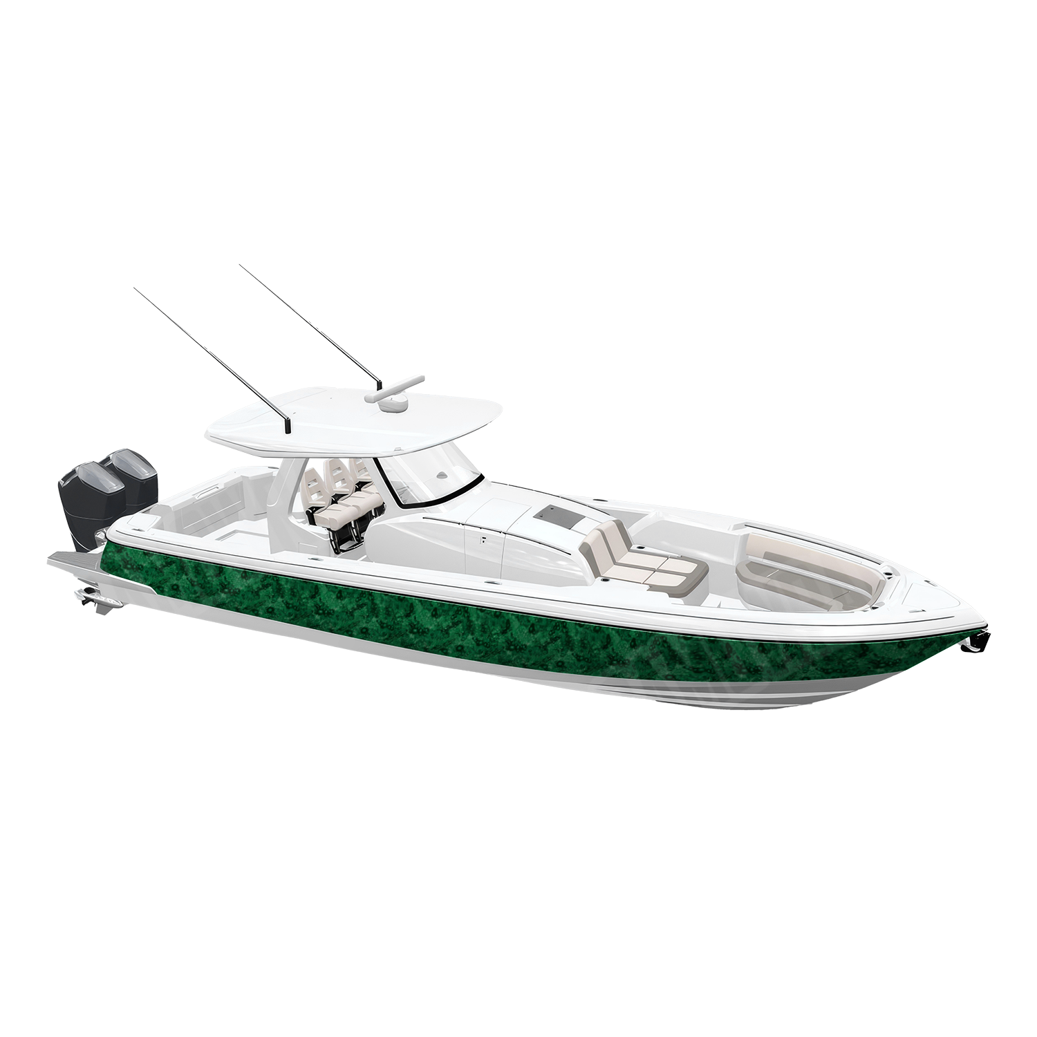 Toadaflage Green Camo Boat Vinyl Wrap