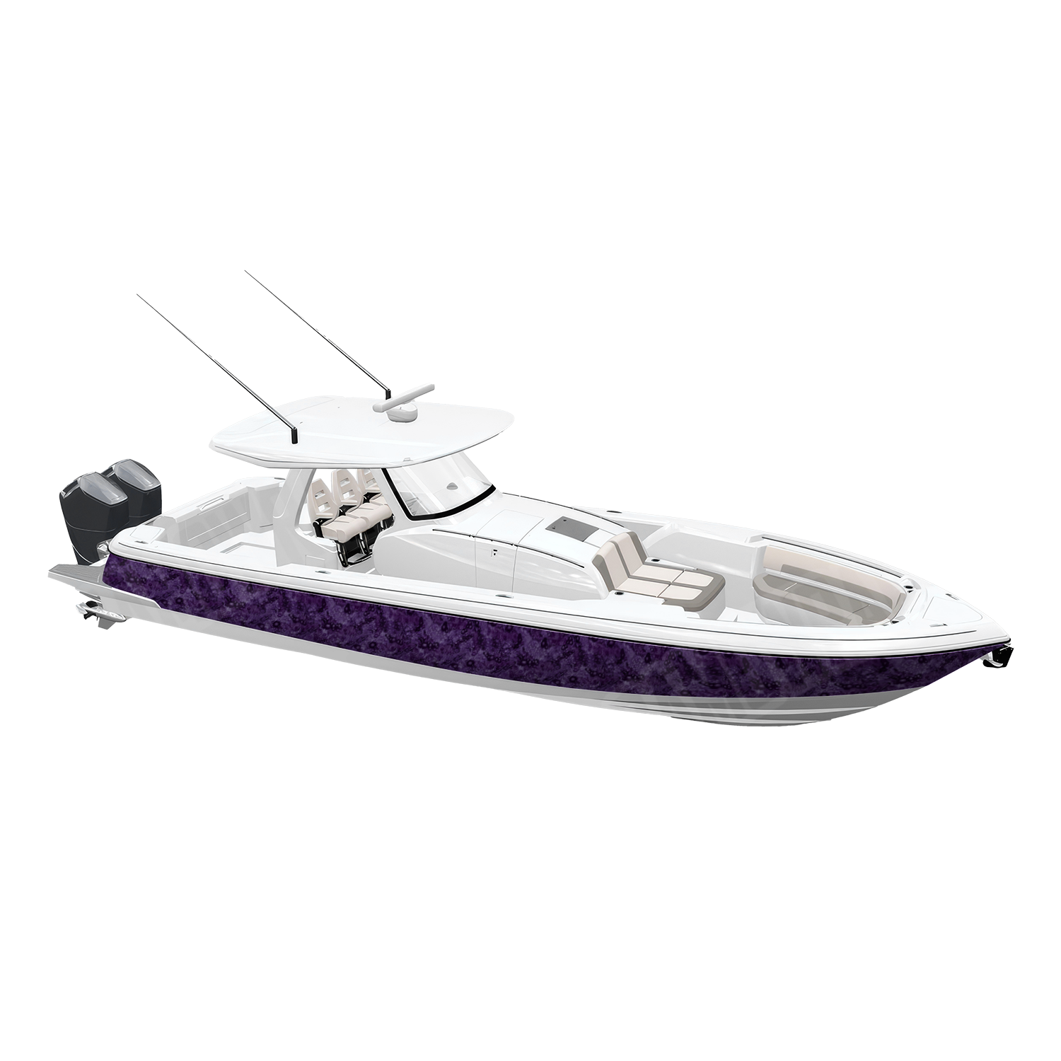 Toadaflage Purple Camo Boat Vinyl Wrap