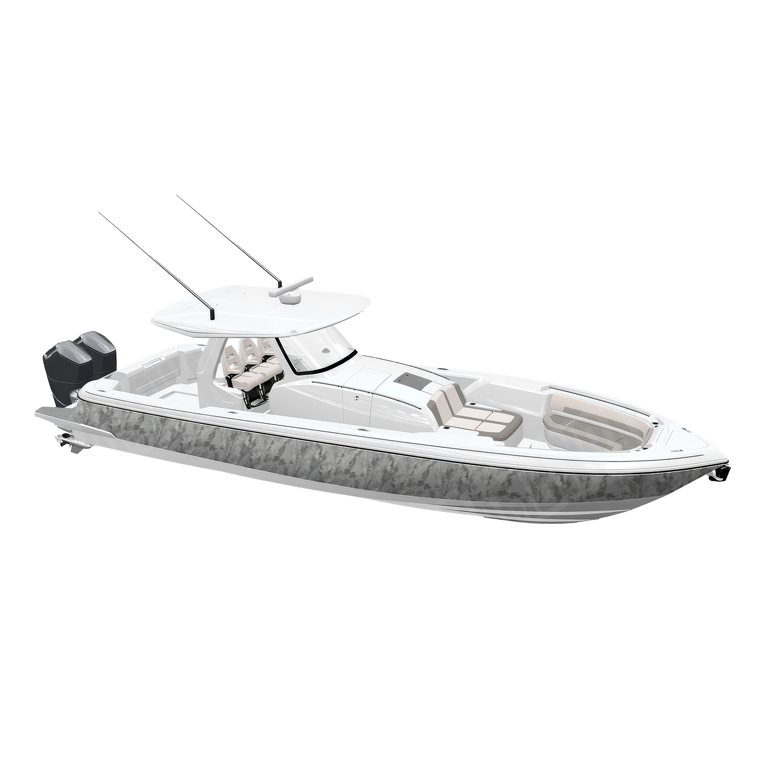 Veil Stoke Whiteout Camo Boat Vinyl Wrap
