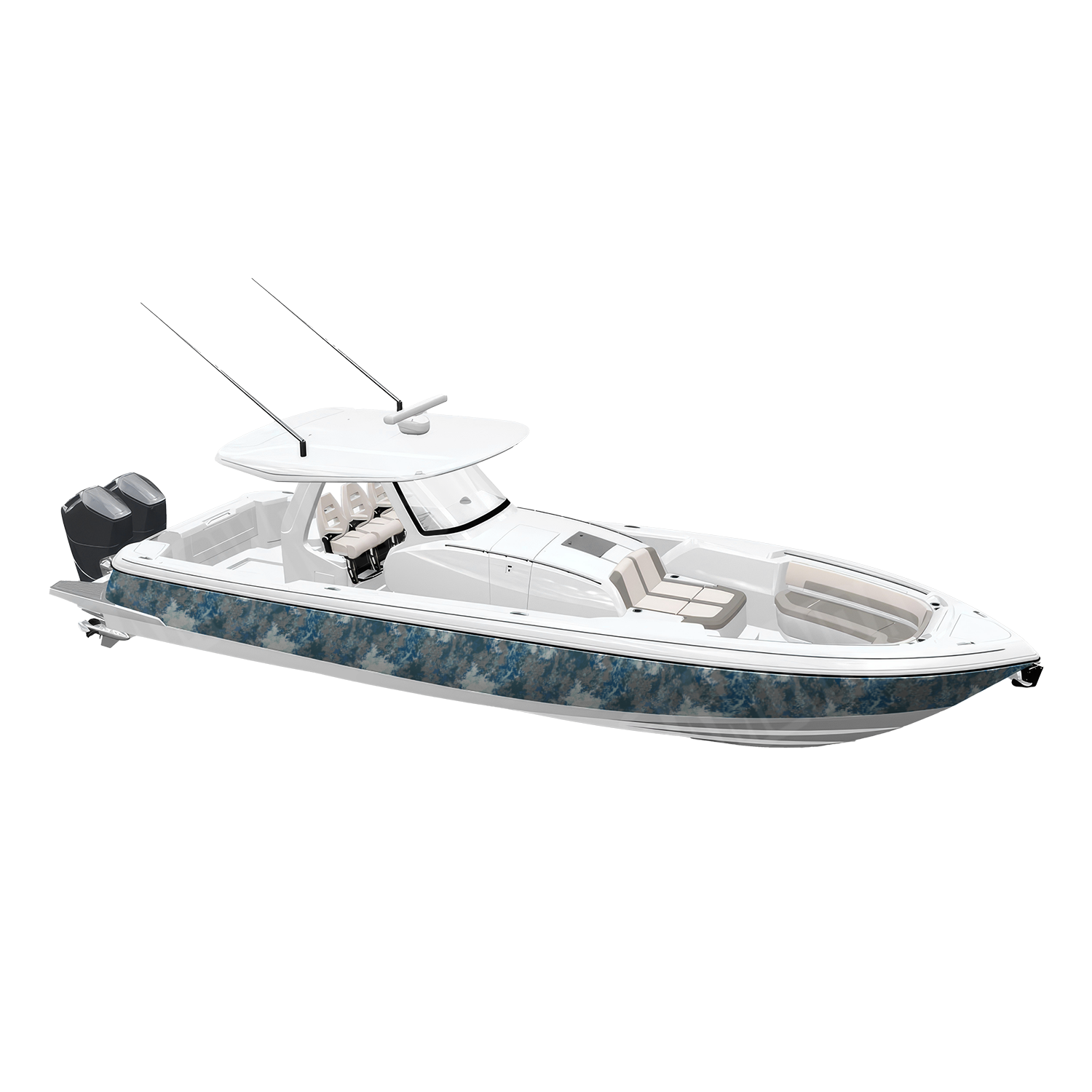 Veil Stryk Hookset Flat Camo Boat Vinyl Wrap