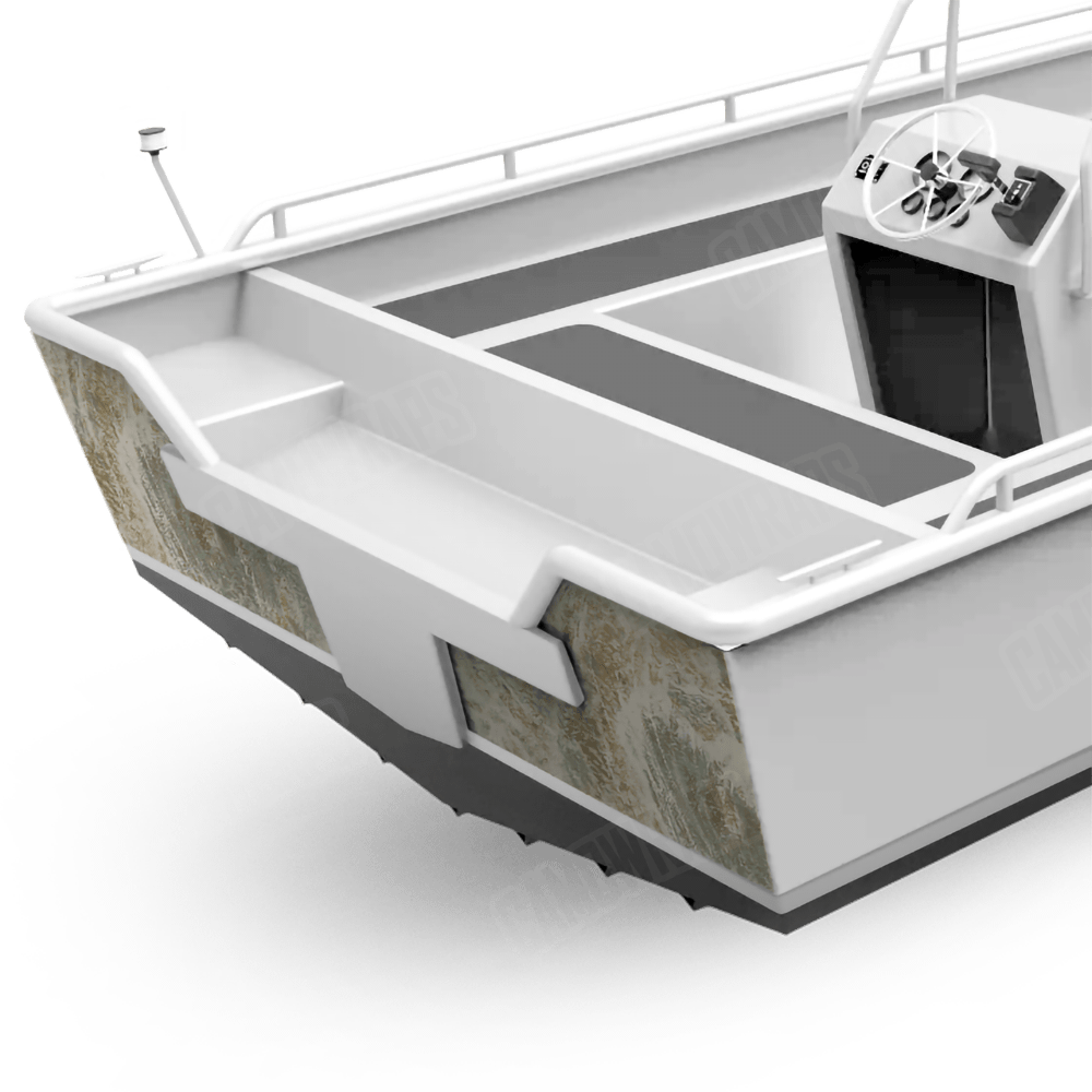 Realtree Aspect Keywest Fishing Boat Transom Camo Vinyl Wrap