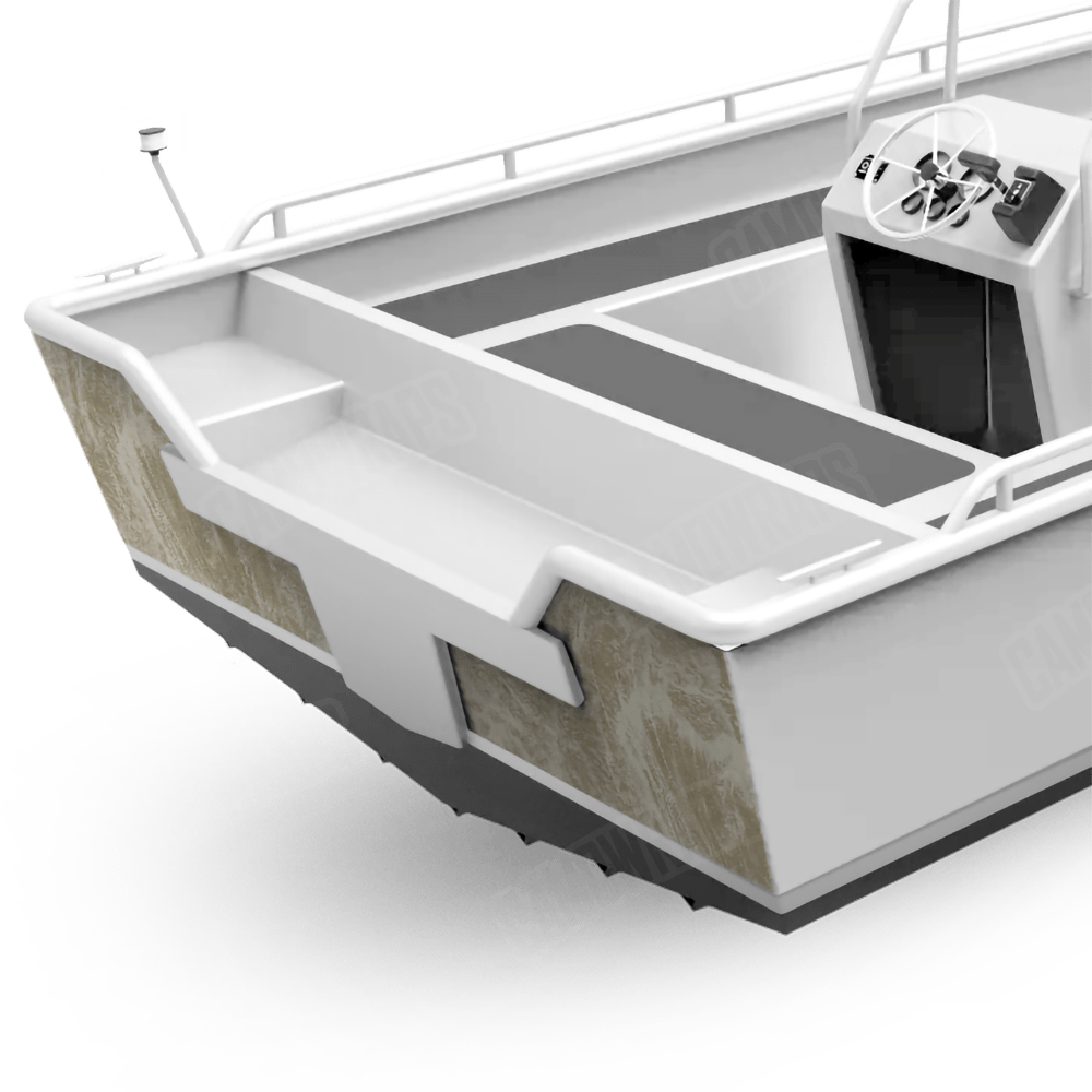 Realtree Aspect Sandbar Fishing Boat Transom Camo Vinyl Wrap