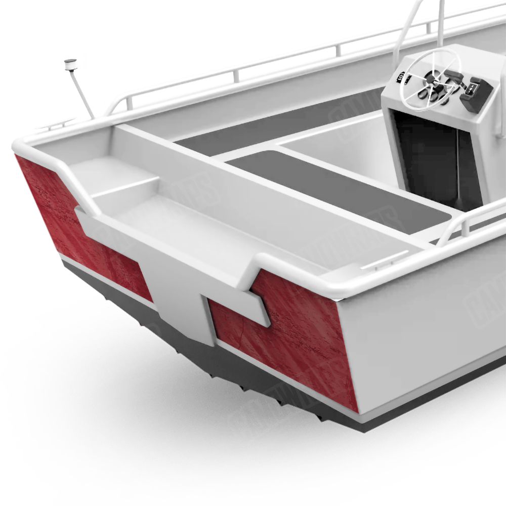 Realtree Fishing Red Fishing Boat Transom Camo Vinyl Wrap