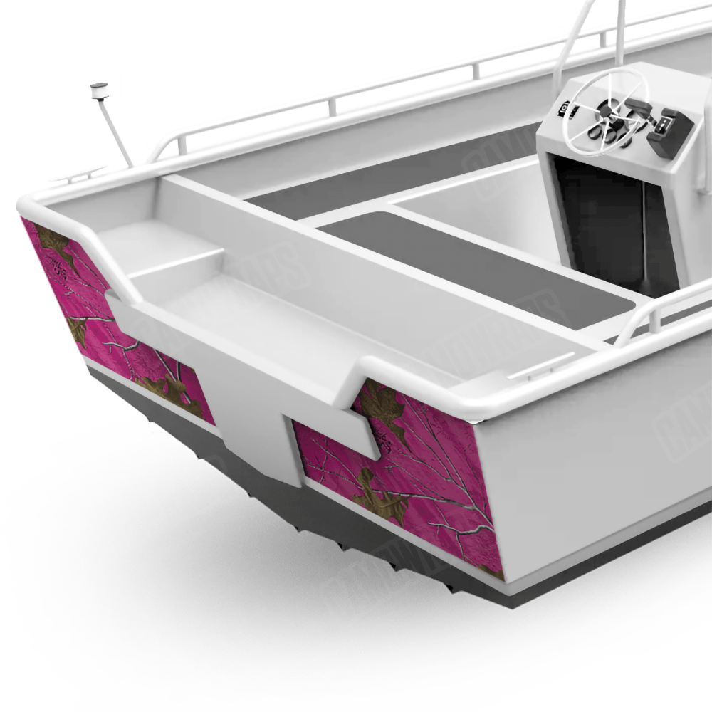 Realtree XTRA Colors Magenta Camo Boat Transom Vinyl Wrap