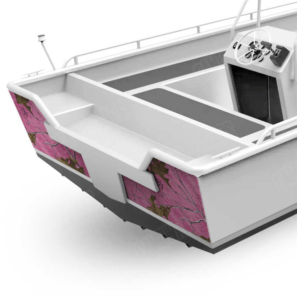 Realtree XTRA Colors Pink Camo Boat Transom Vinyl Wrap
