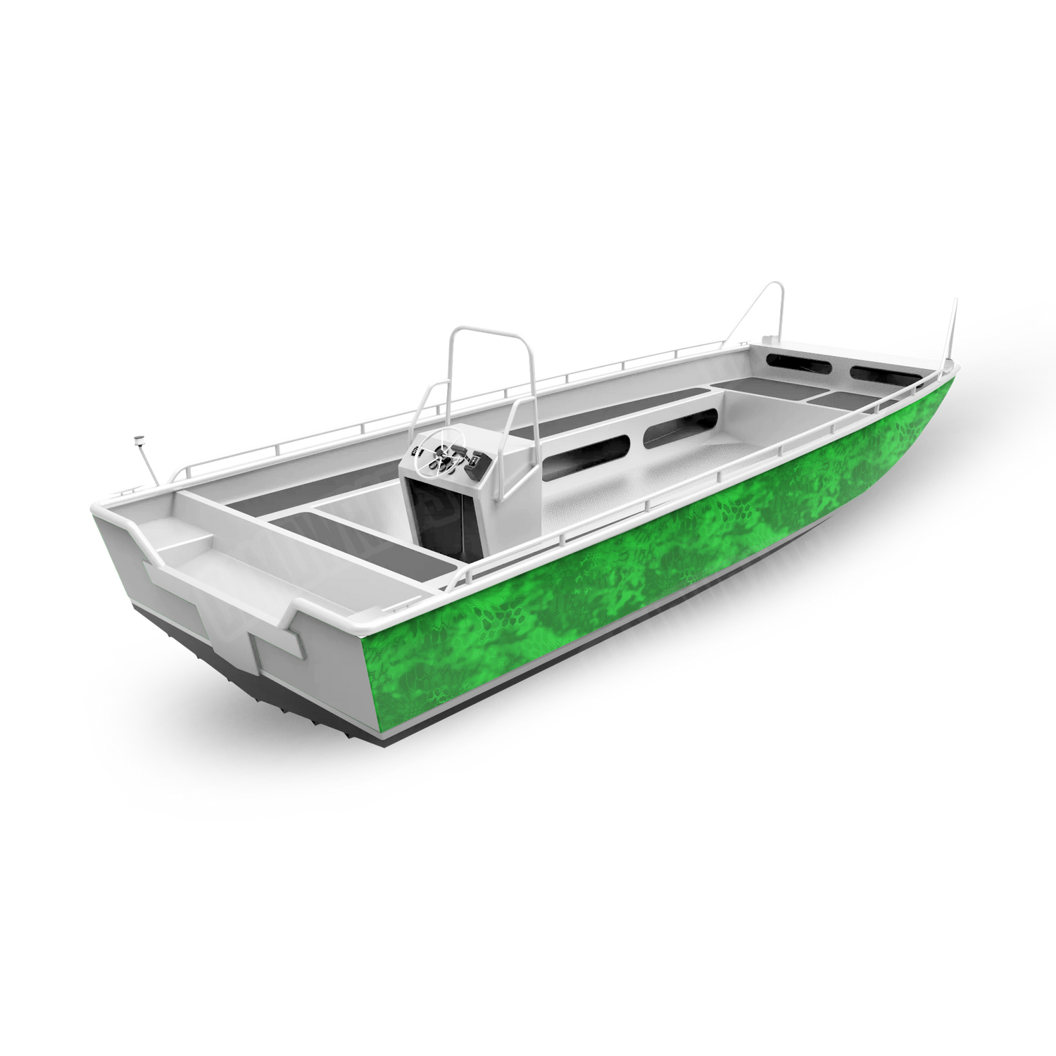 Kryptek Green Boat Vinyl Wrap