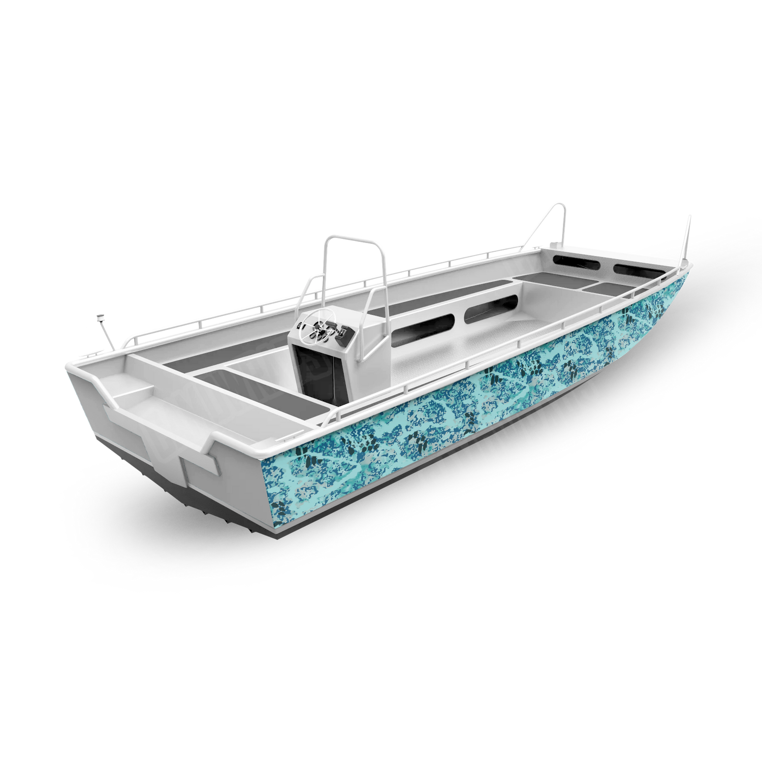 Kryptek Obskura Glacier Boat Vinyl Wrap