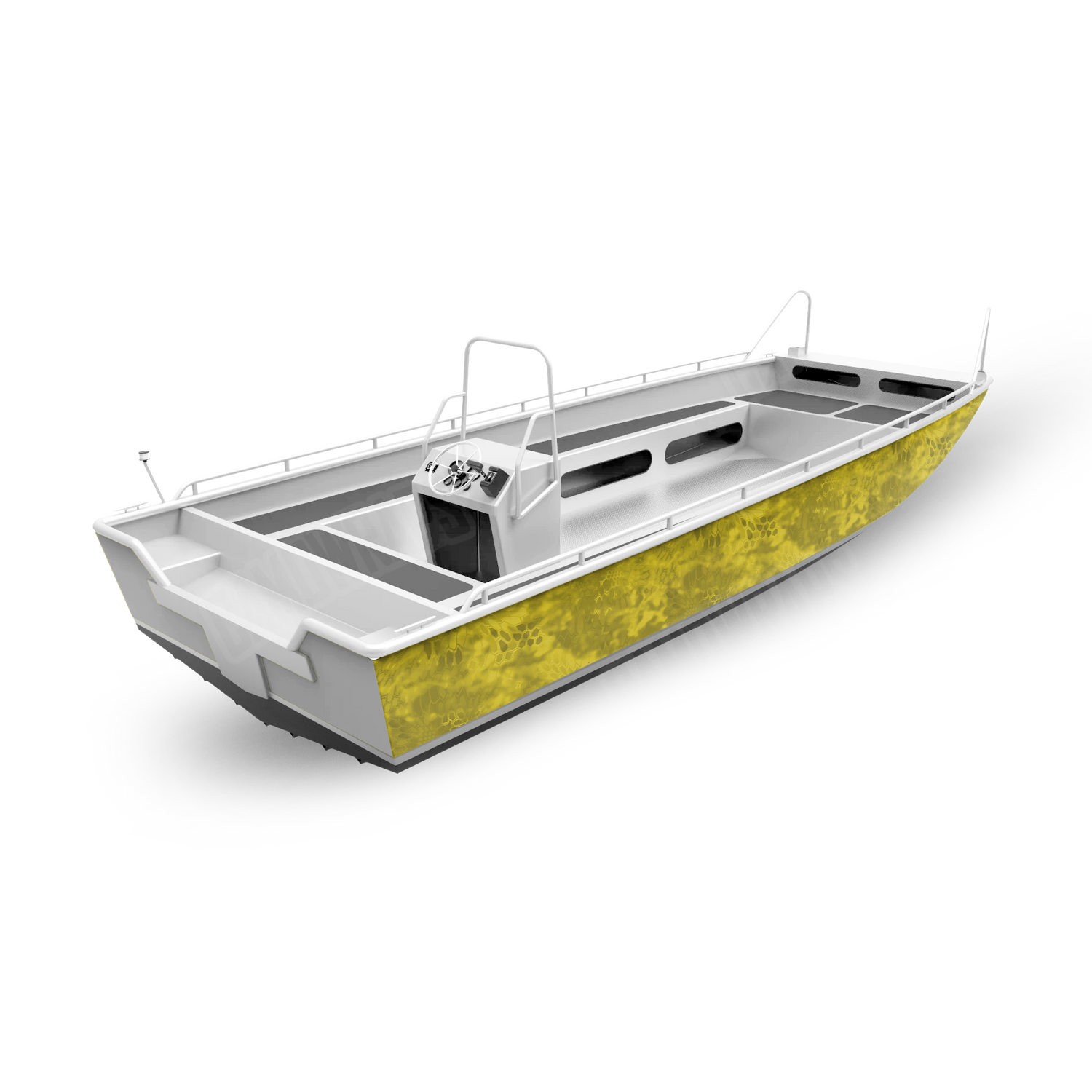 Kryptek Yellow Boat Vinyl Wrap