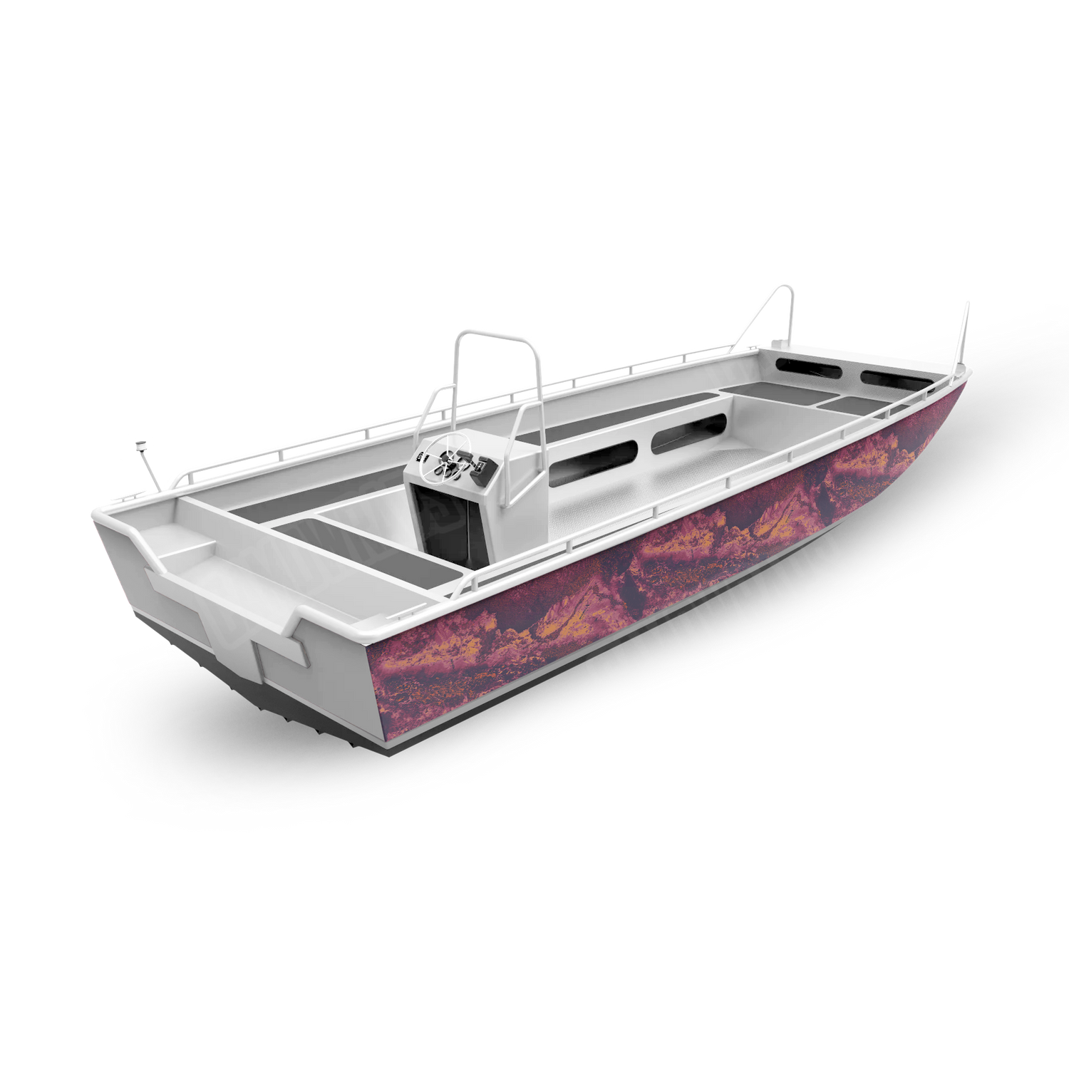 Realtree XTREME Gothic Grape Boat Vinyl Wrap