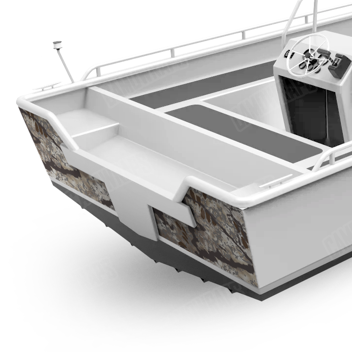Kryptek Obskura Driftwood Boat Transom Camo Vinyl Wrap