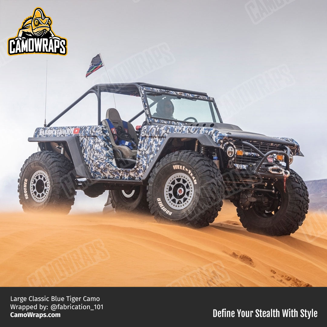 blue camo bronco wrap