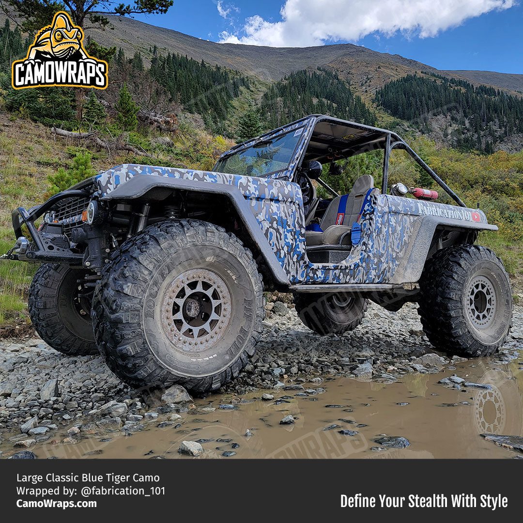 blue camo bronco wrap