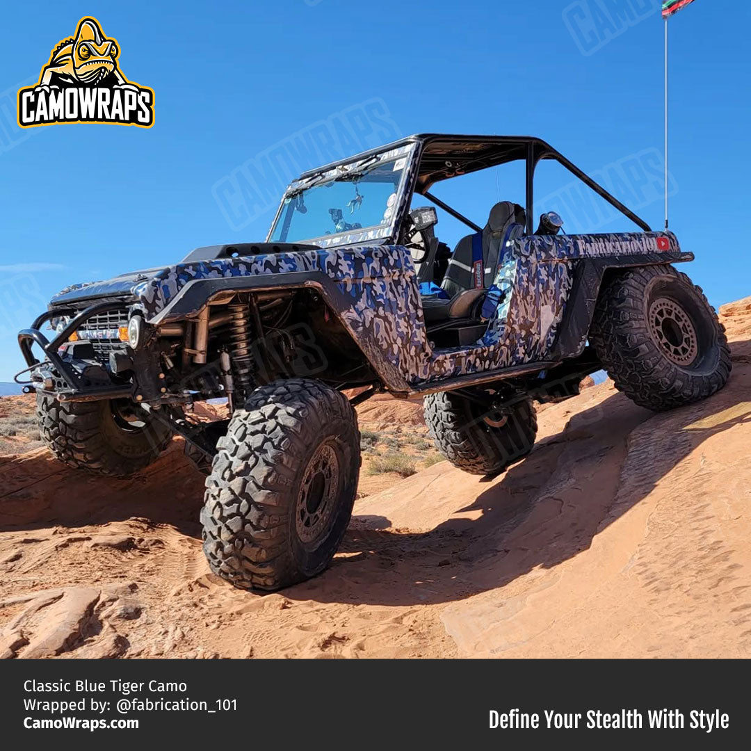 blue camo bronco wrap