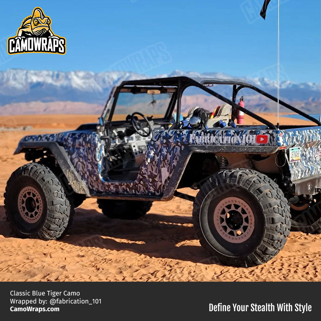 blue camo bronco wrap