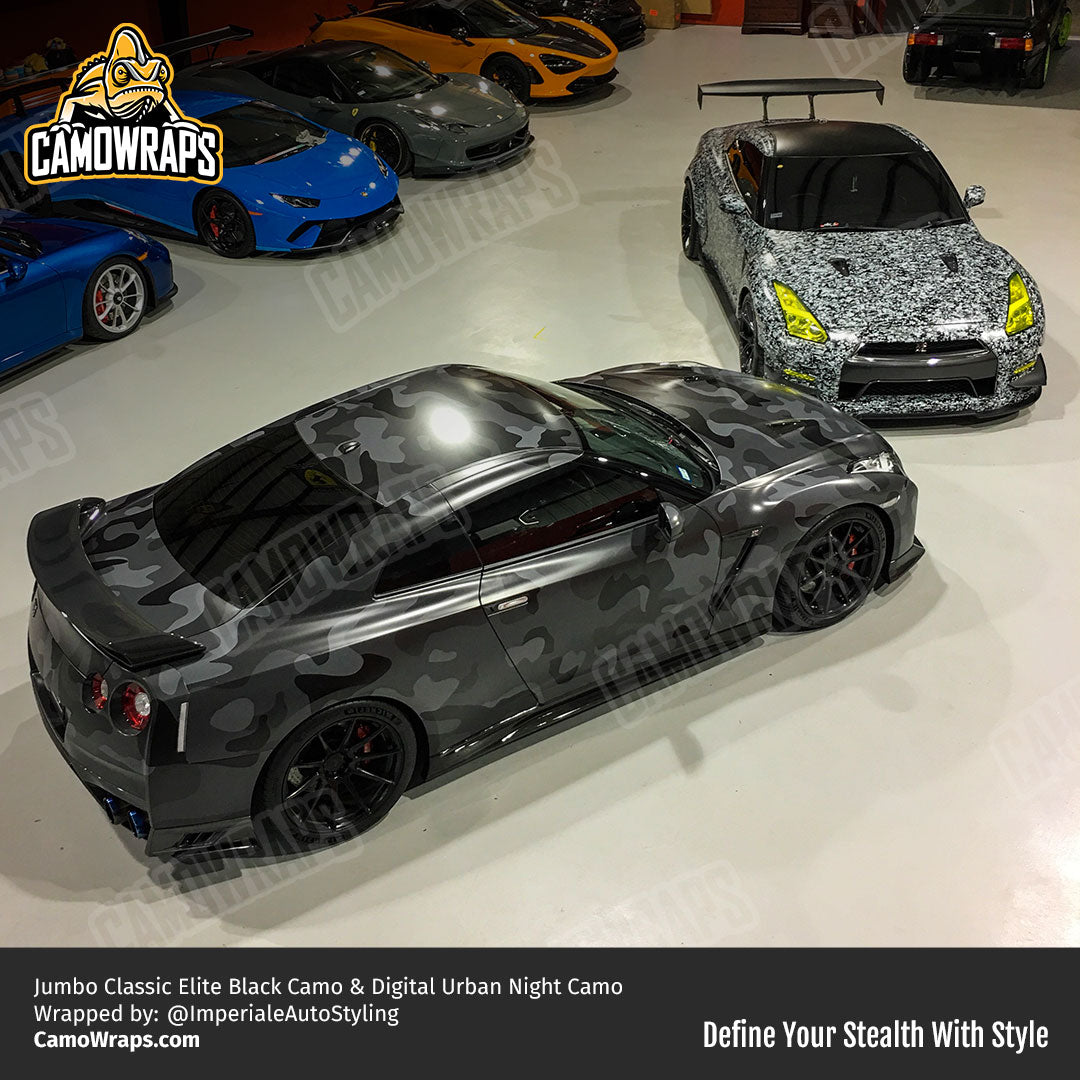 black camo nissan wrap