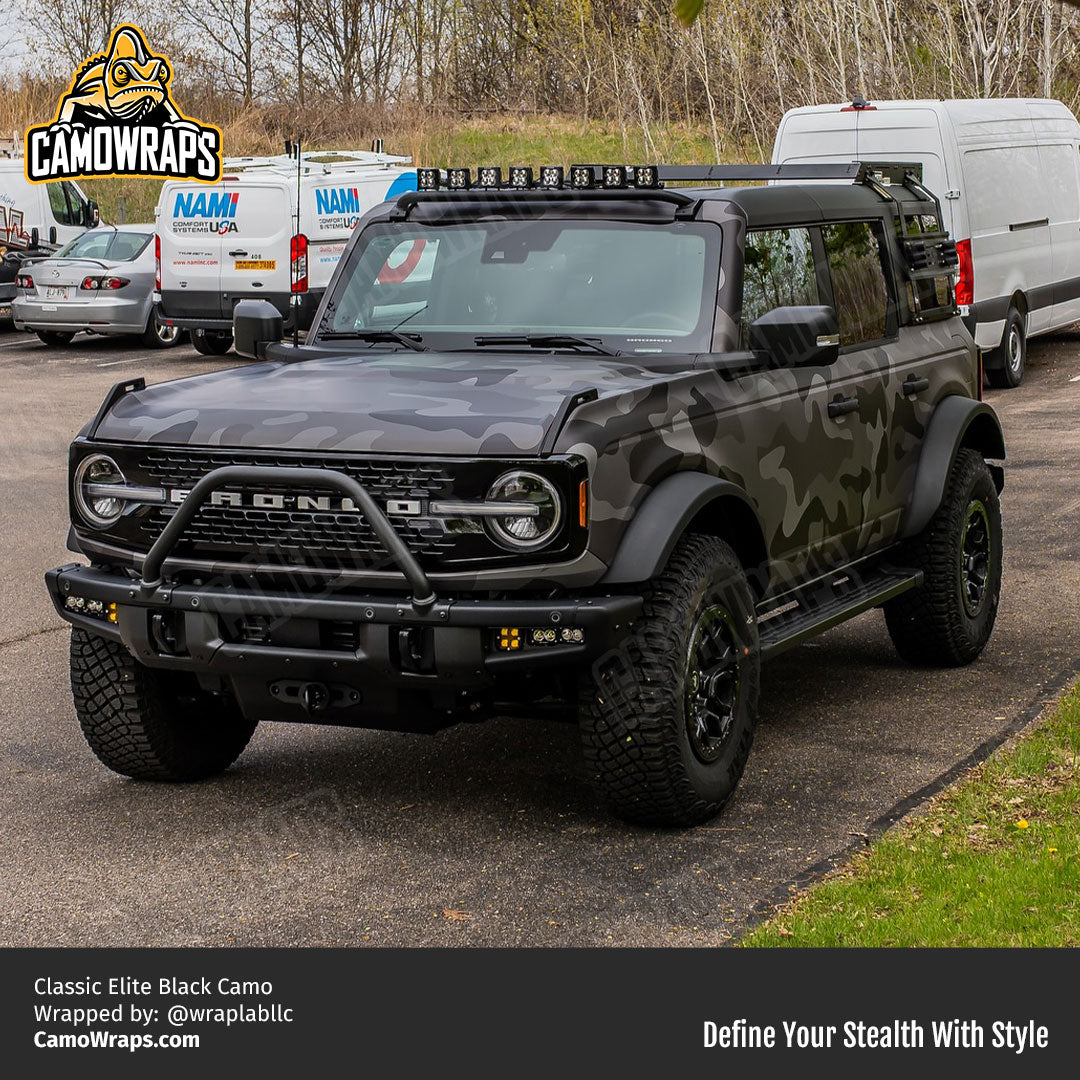 black camo bronco wrap