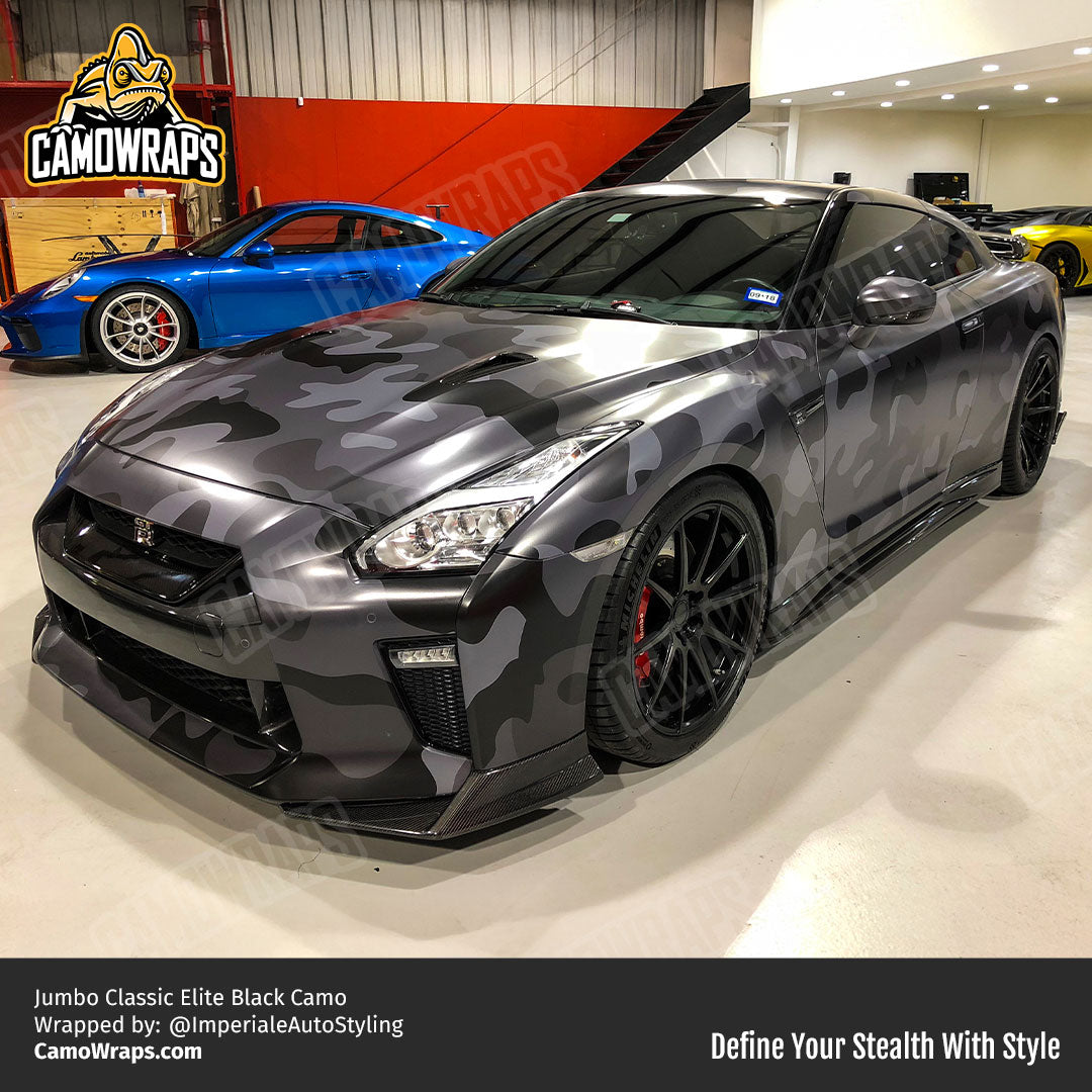 black camo nissan wrap