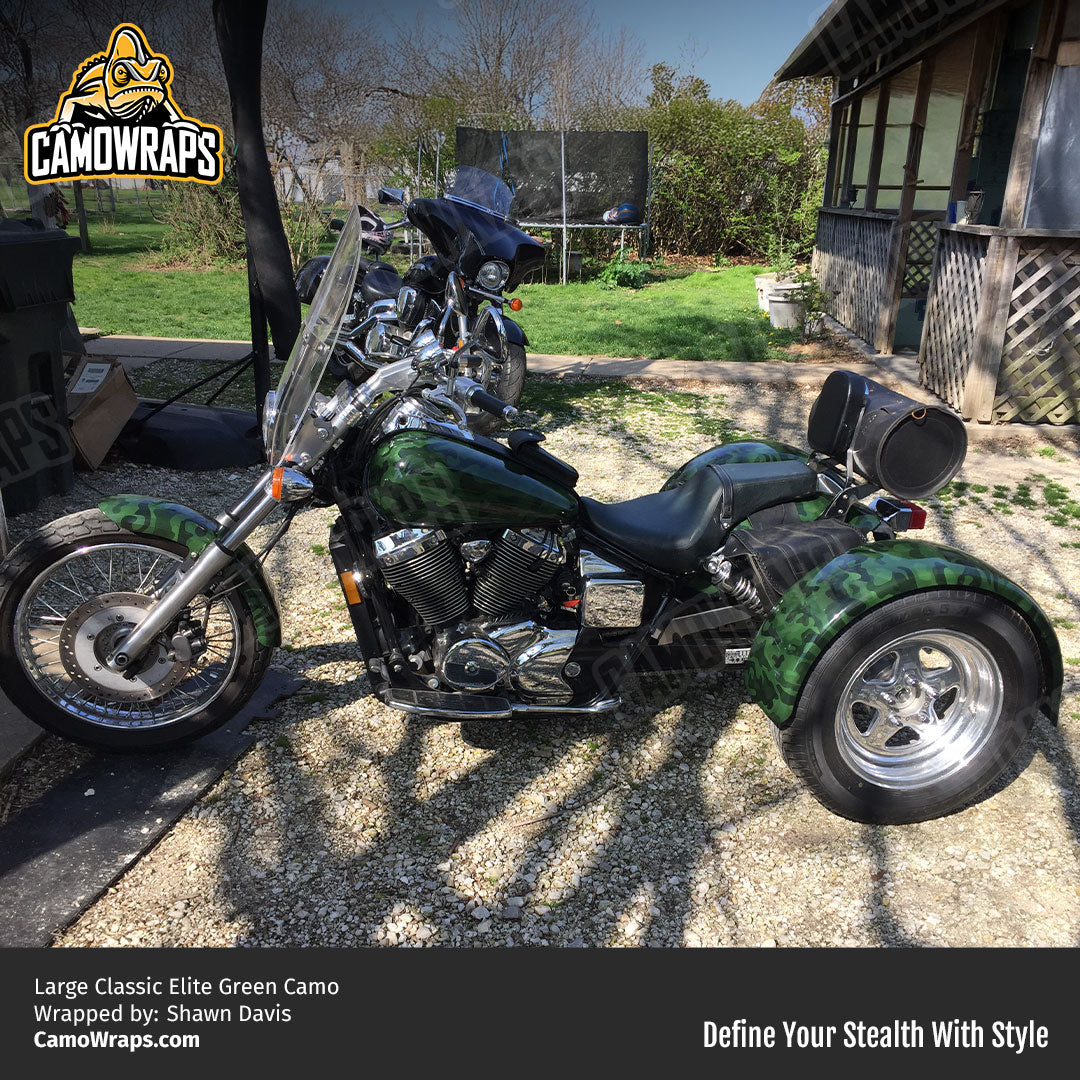 green camo trike wrap