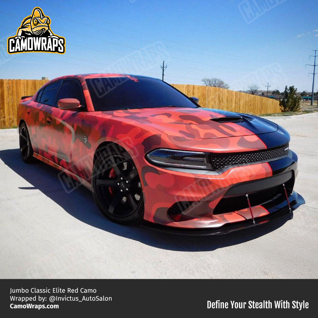 red camo charger wrap