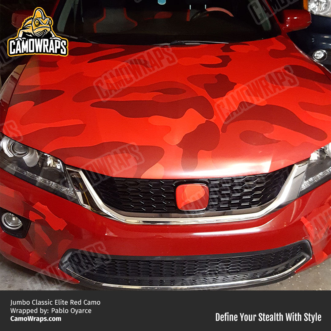 red camo honda wrap