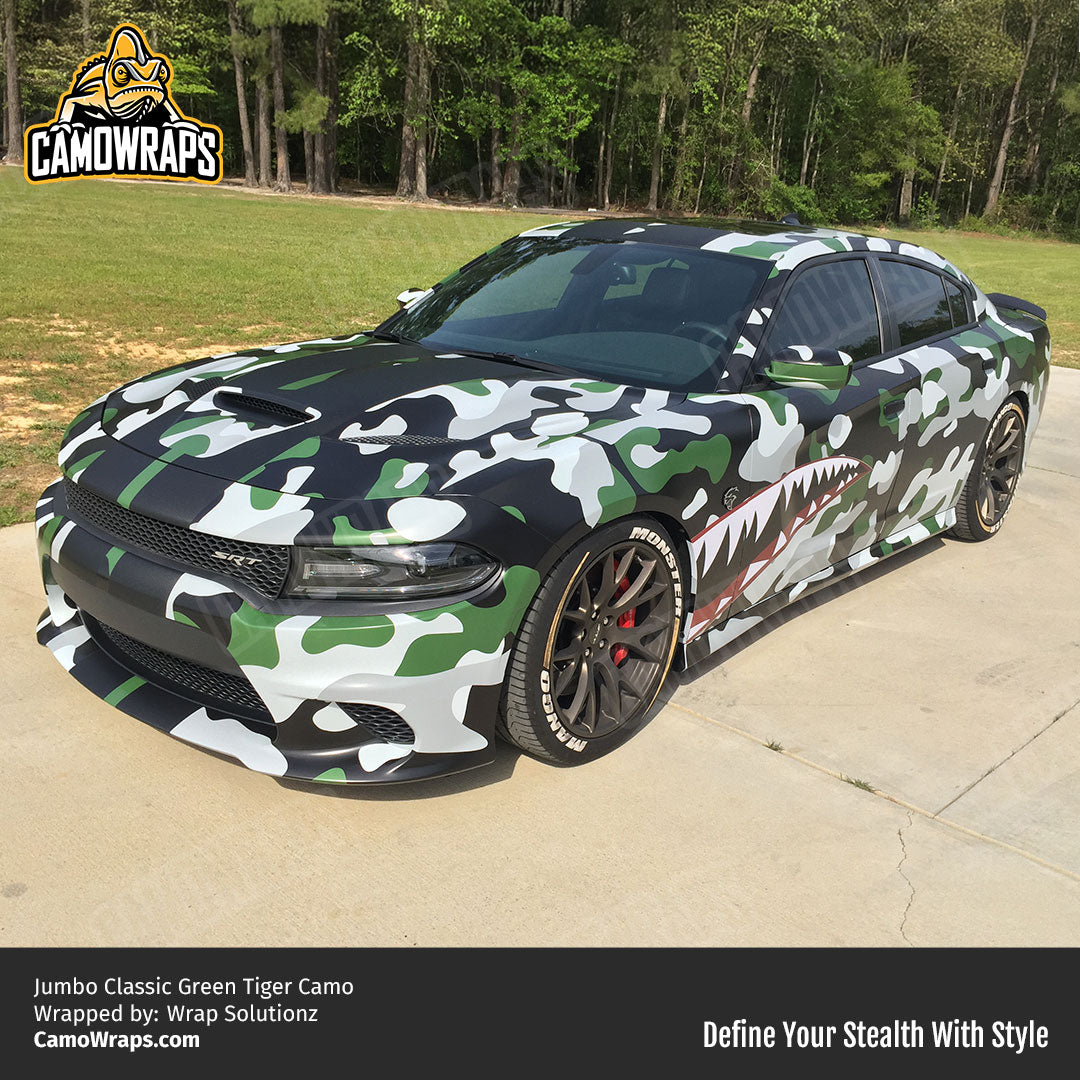 green camo charger wrap