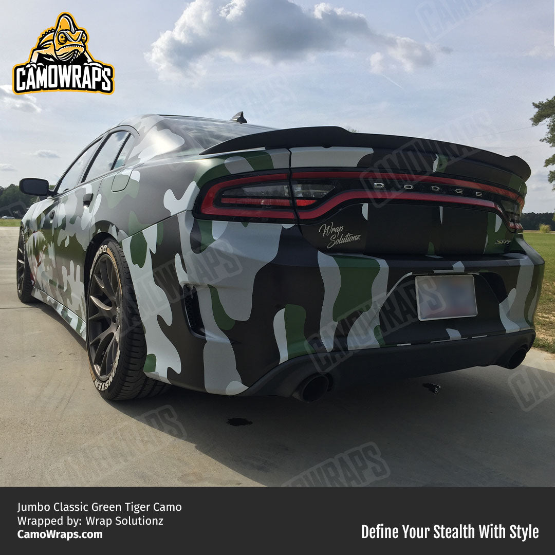 green camo charger wrap