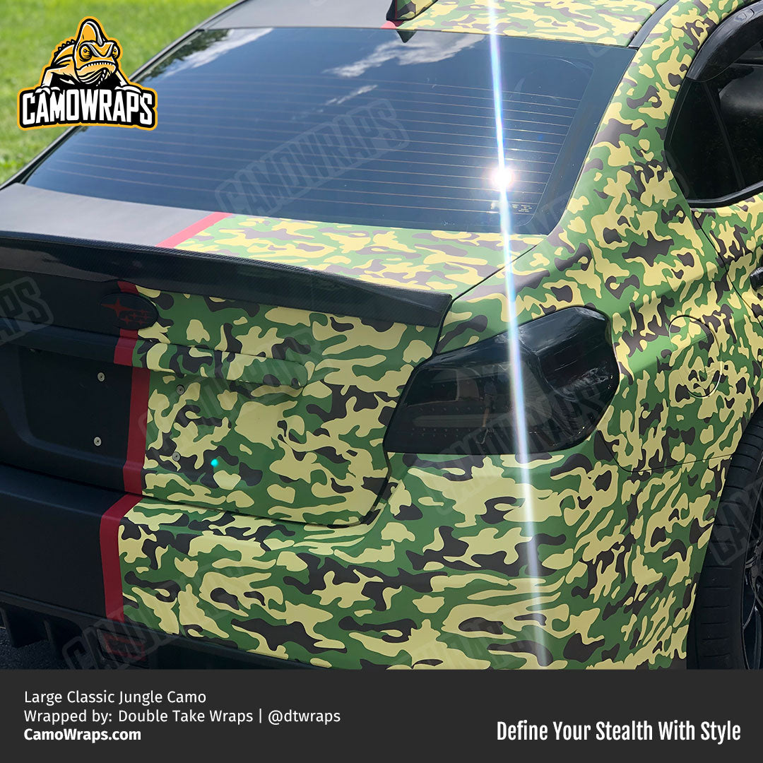 jungle camo car wrap