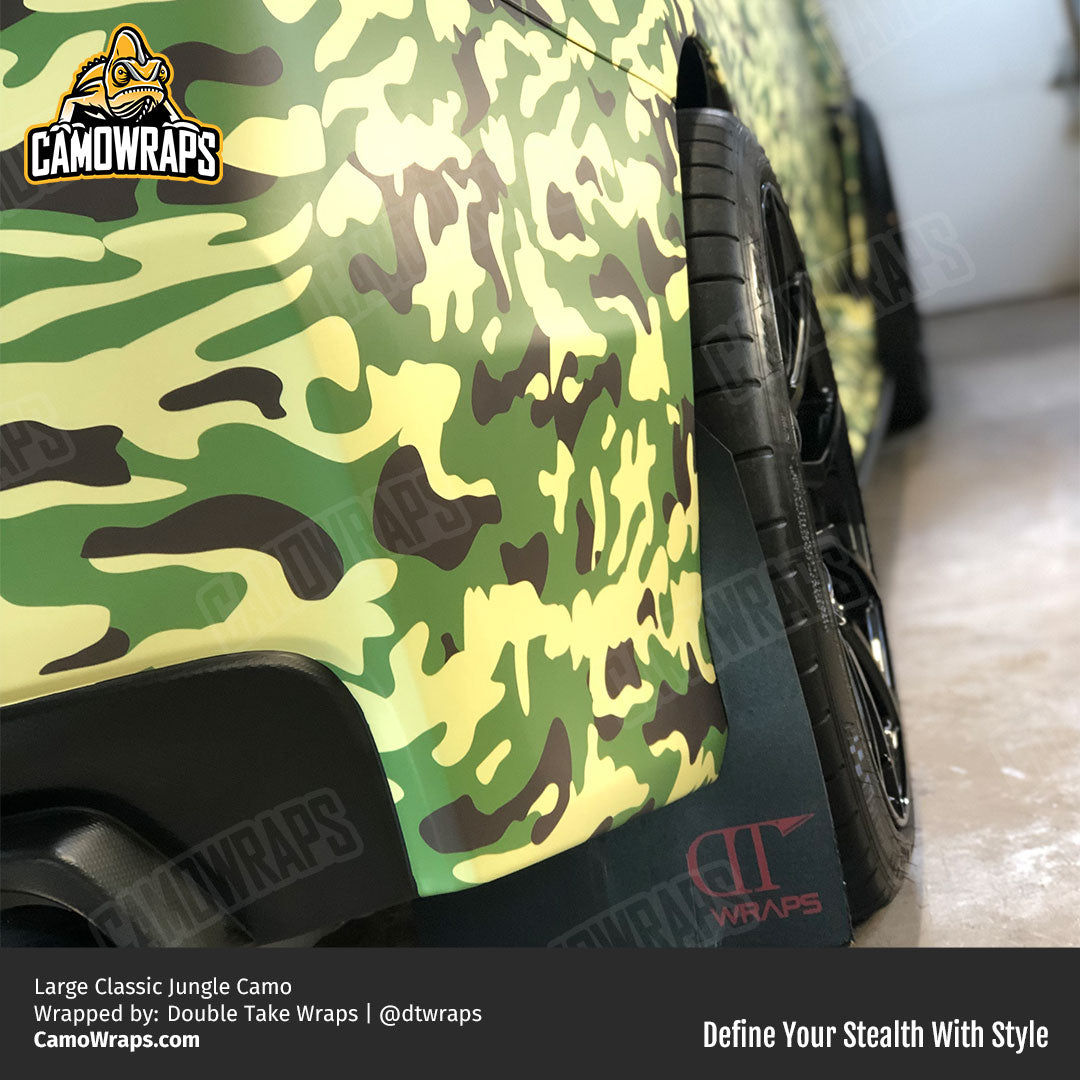 jungle camo car wrap