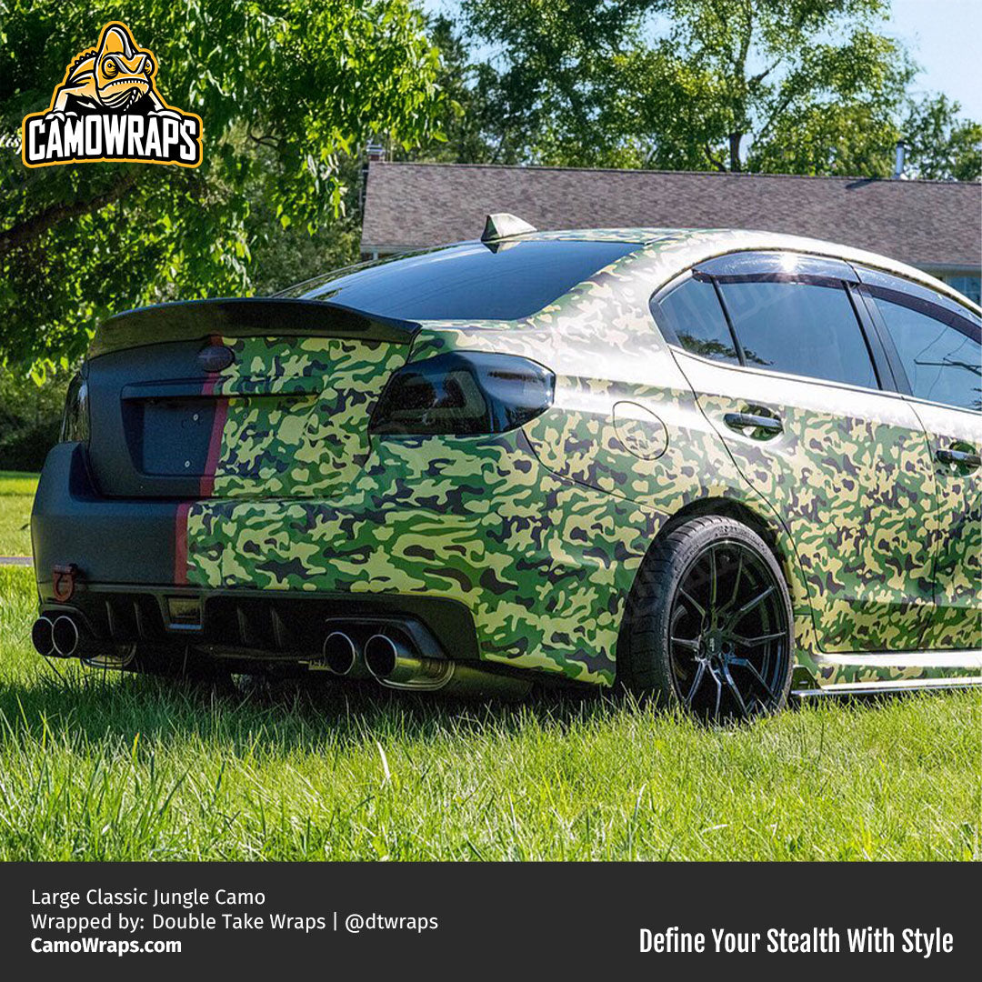 jungle camo car wrap