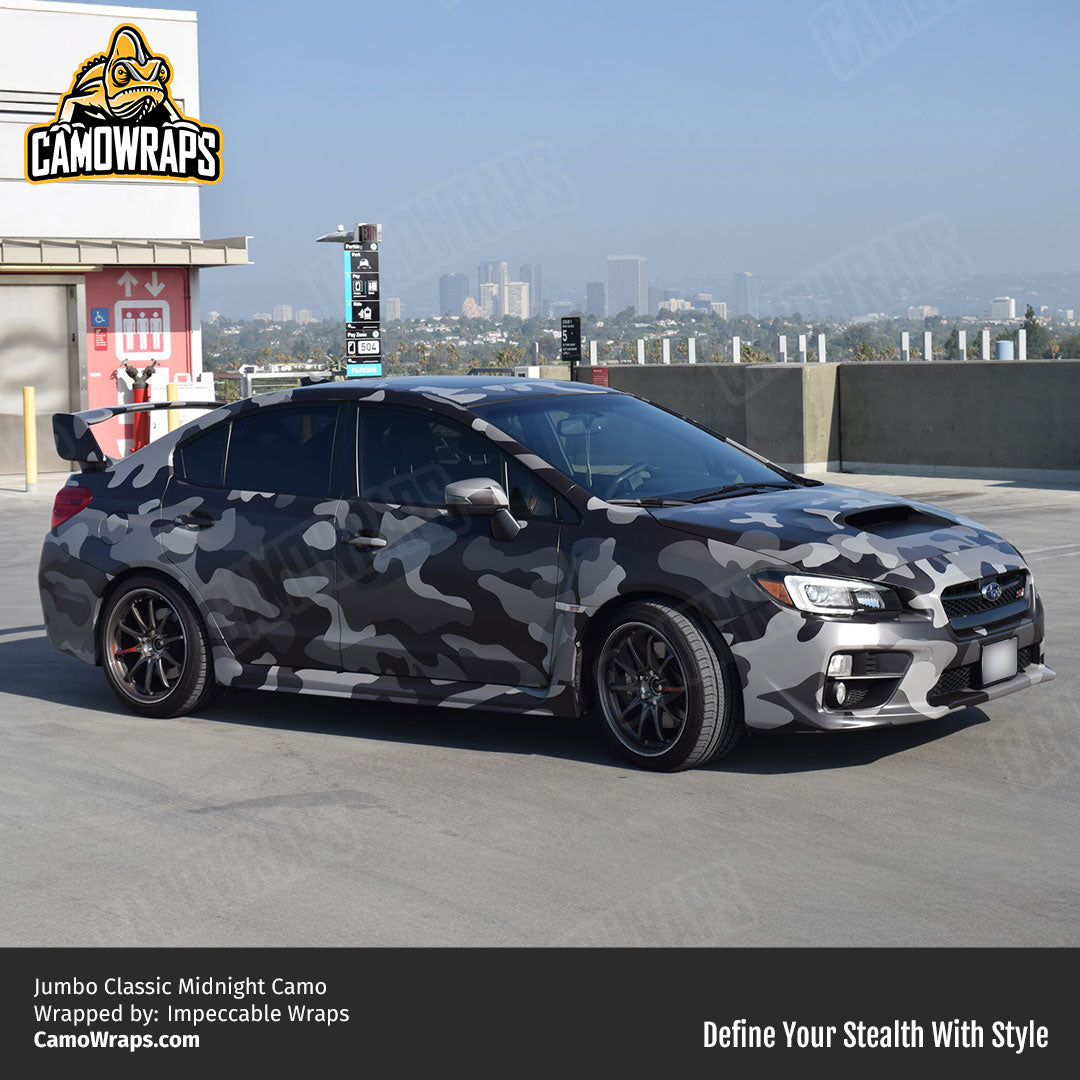grey camo car wrap