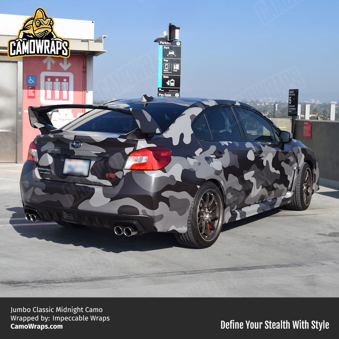 grey camo car wrap