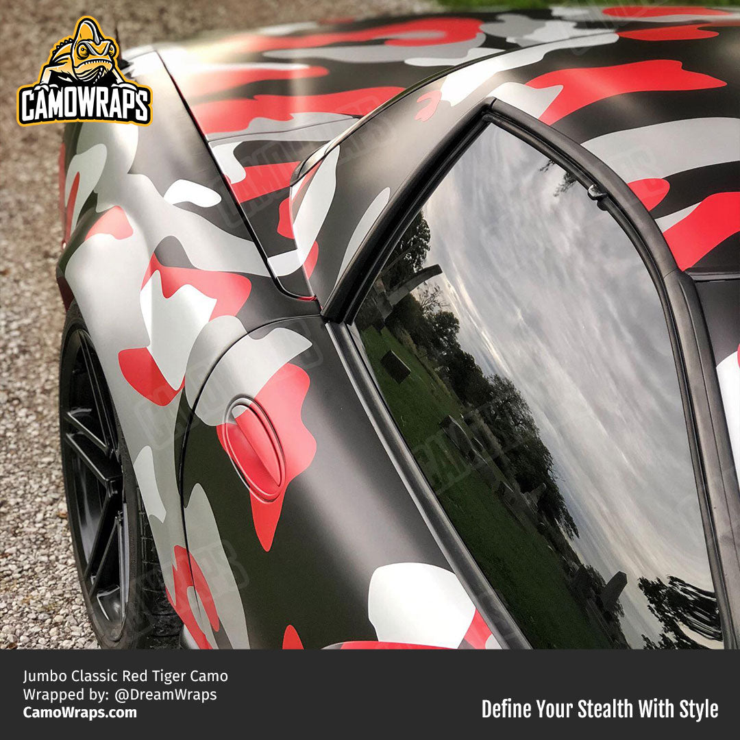 red camo corvette wrap