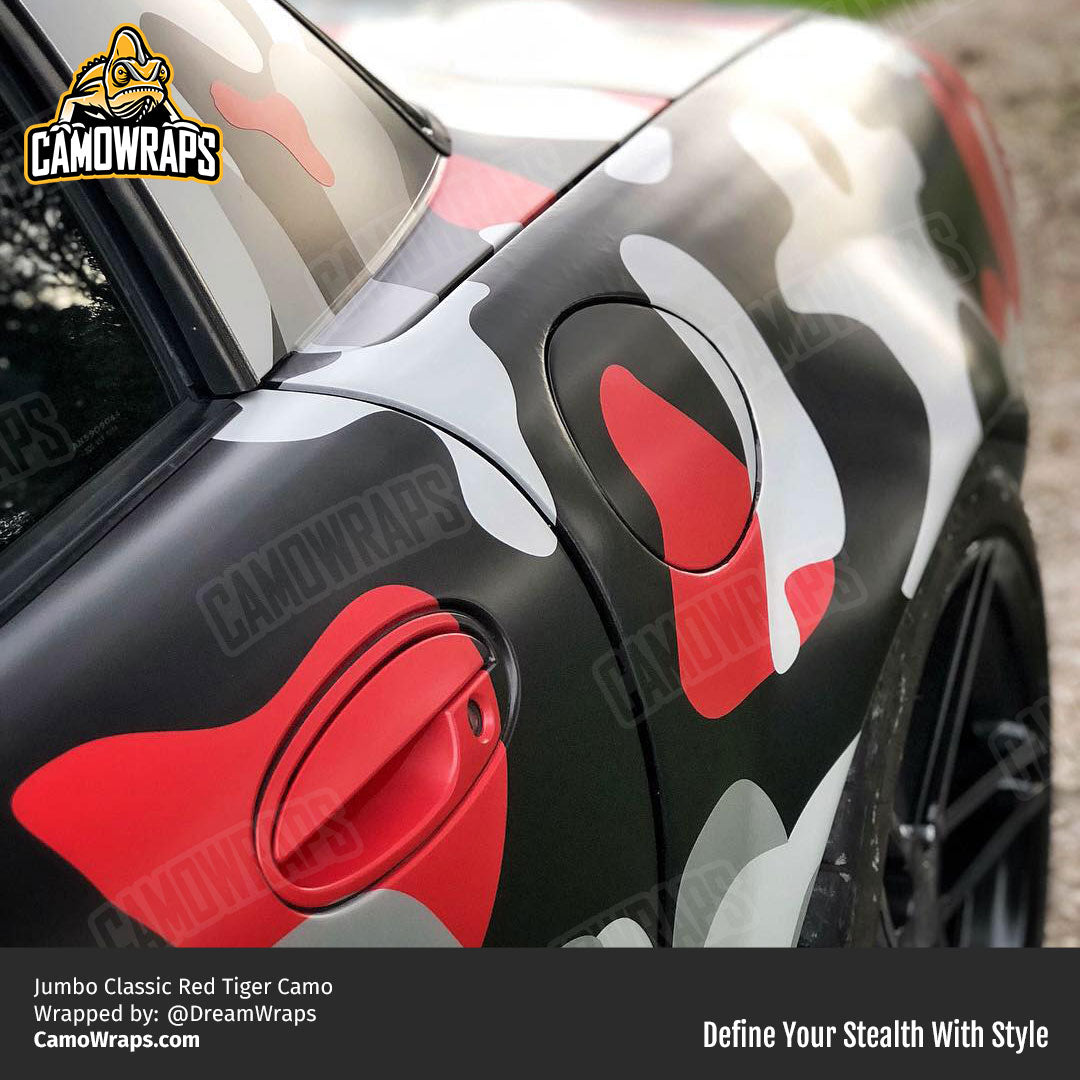 red camo corvette wrap
