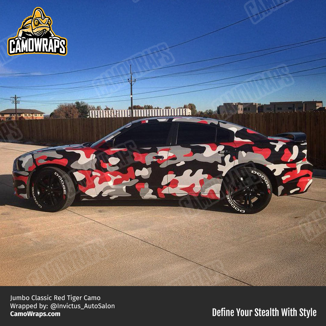 red camo charger wrap