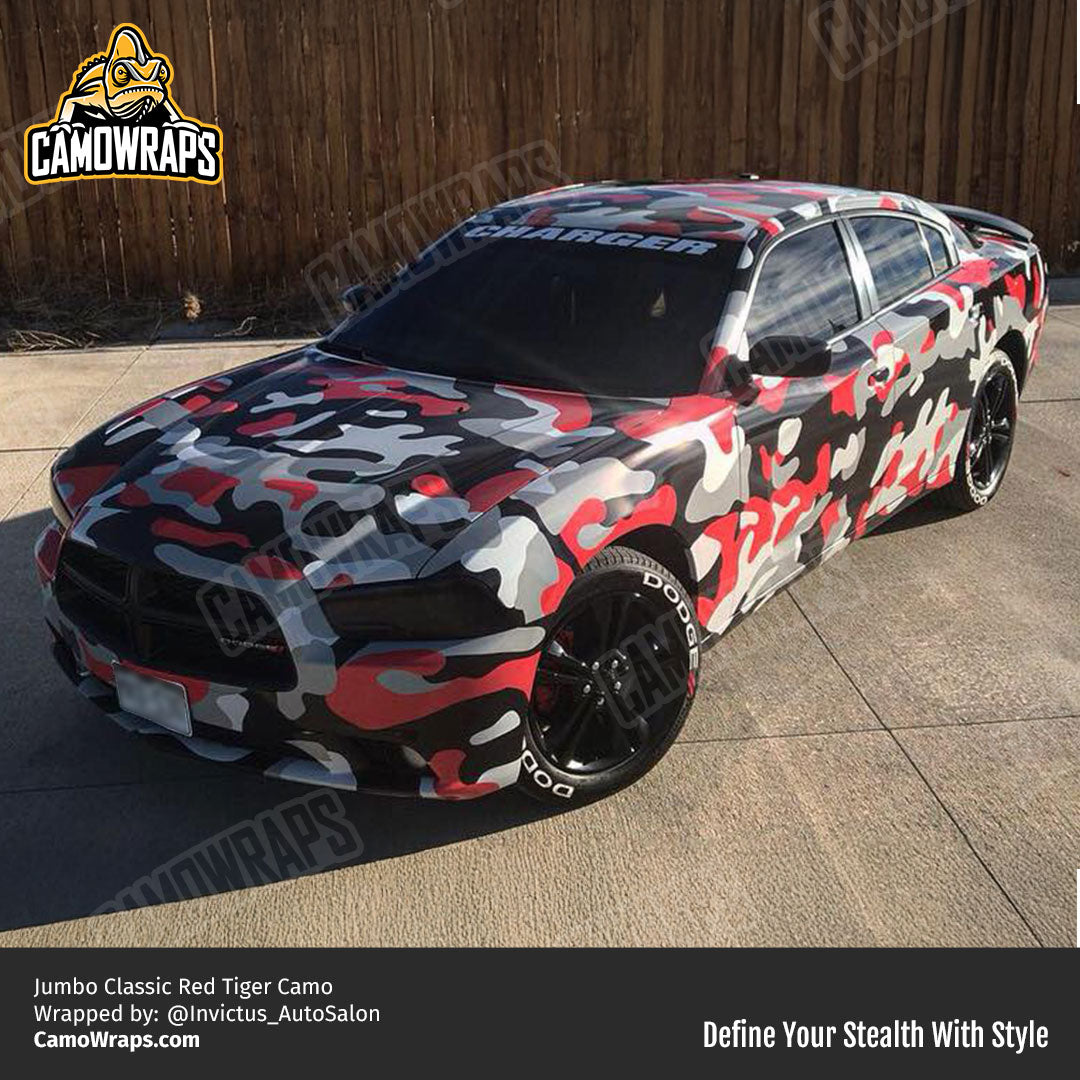 red camo charger wrap