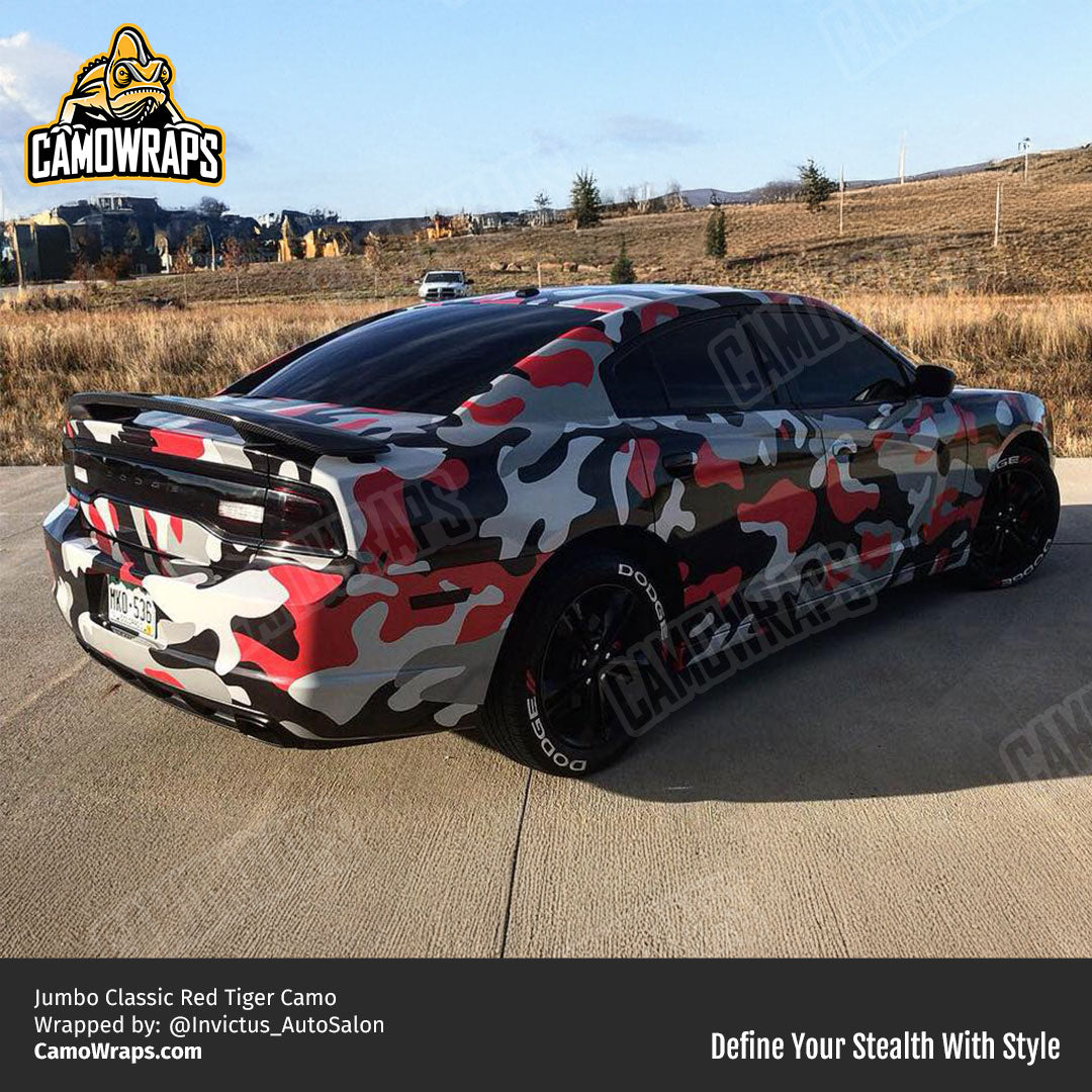 red camo charger wrap