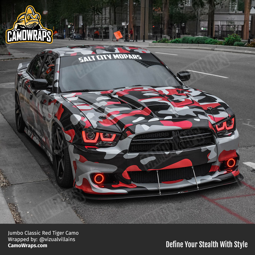 red camo charger wrap
