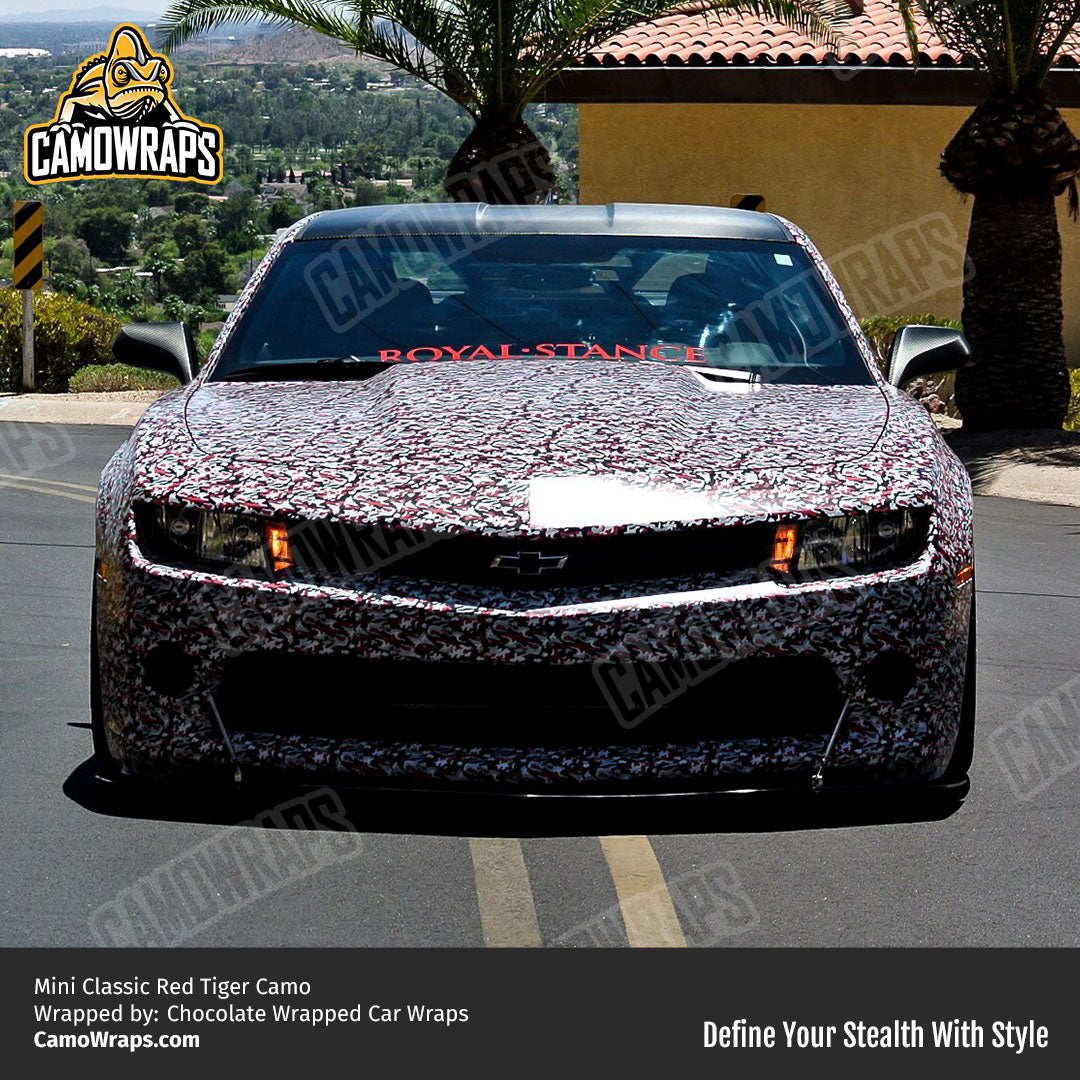 red camo camaro wrap