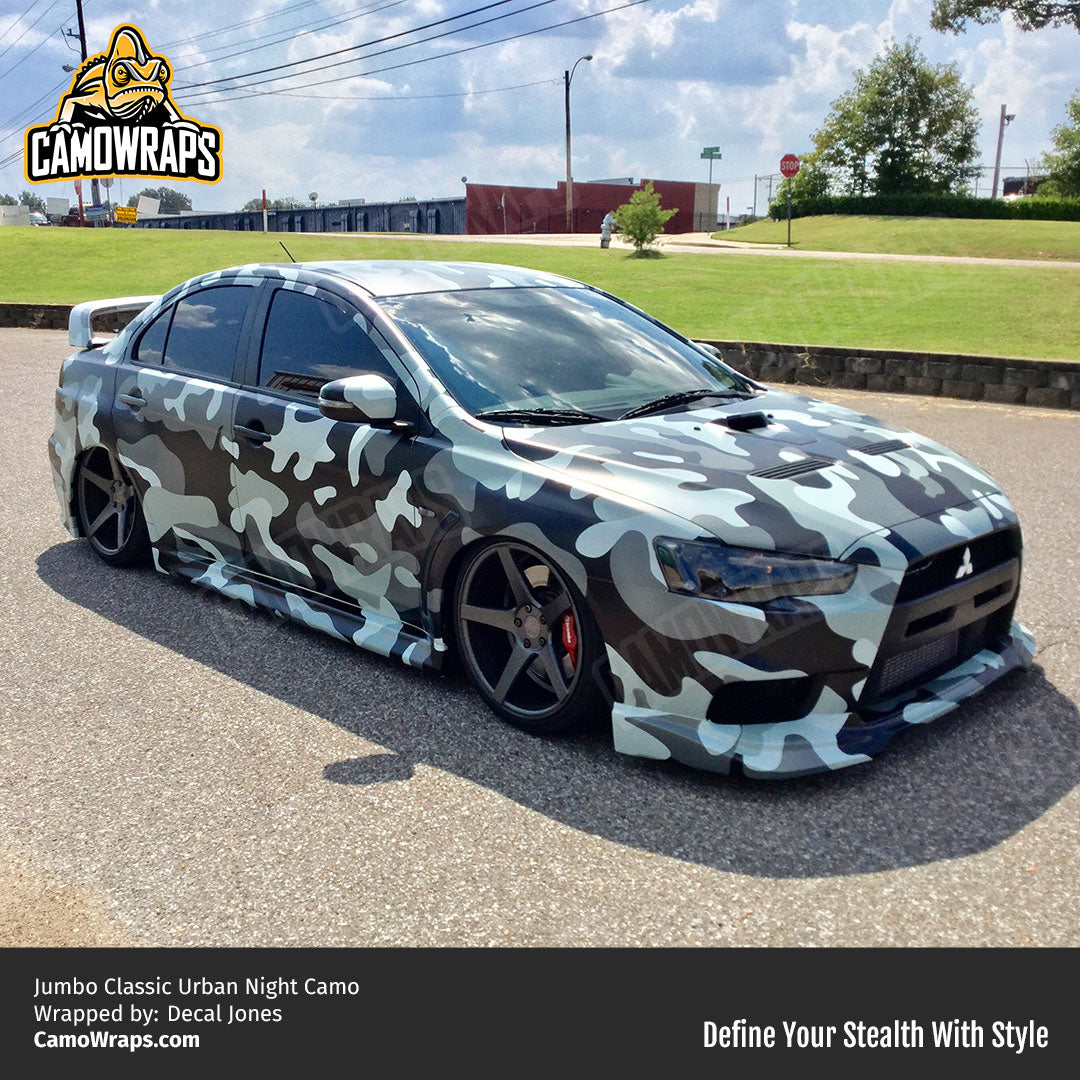 grey camo car wrap