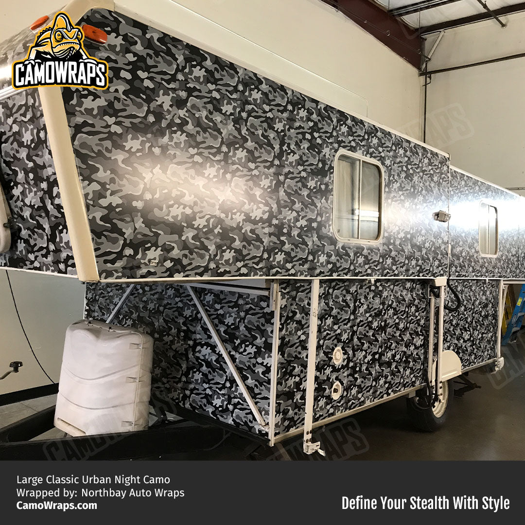 camo trailer wrap