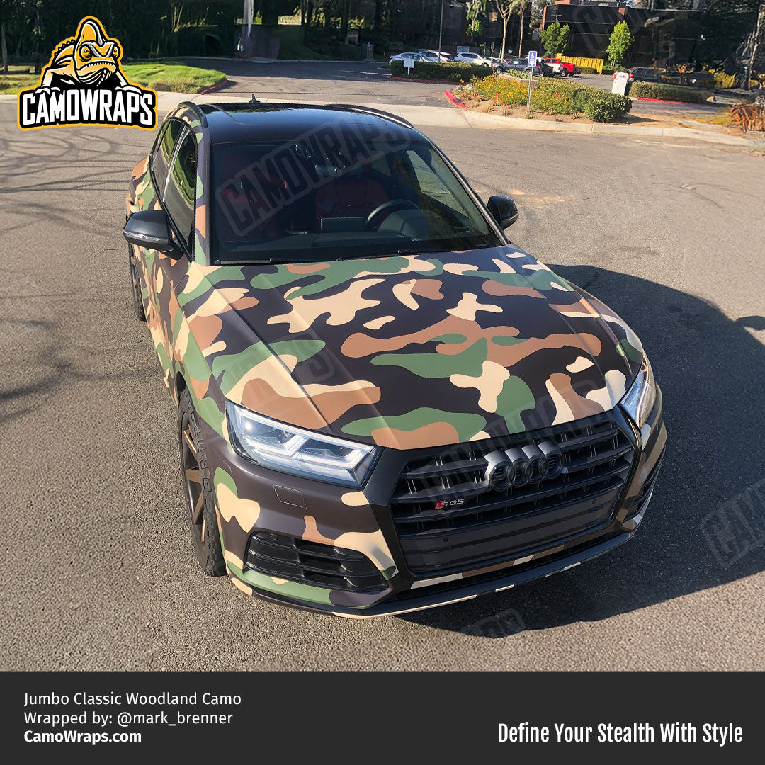 woodland camo audi wrap