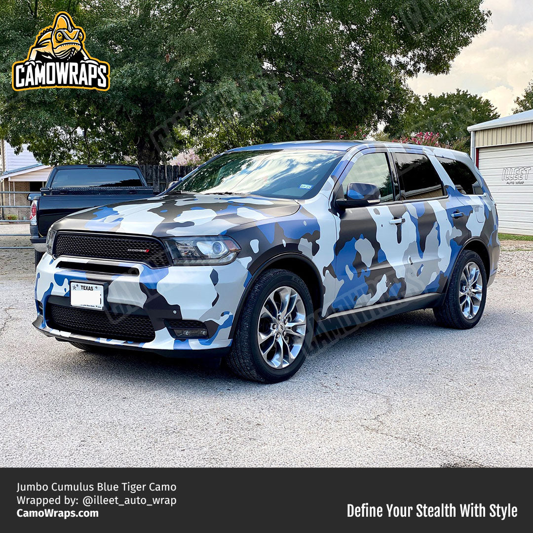 blue camo durango wreap