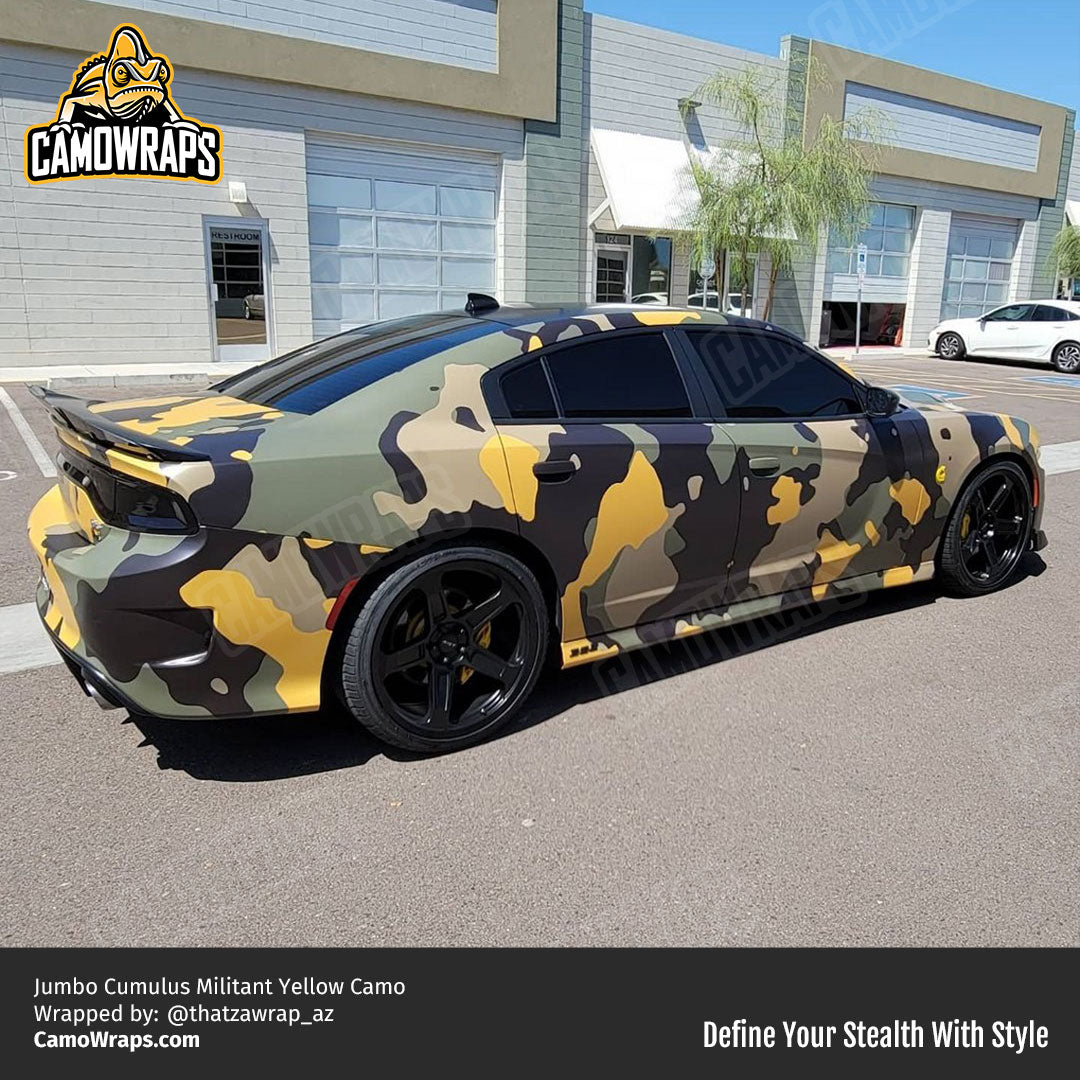 militant yellow camo charger wrap