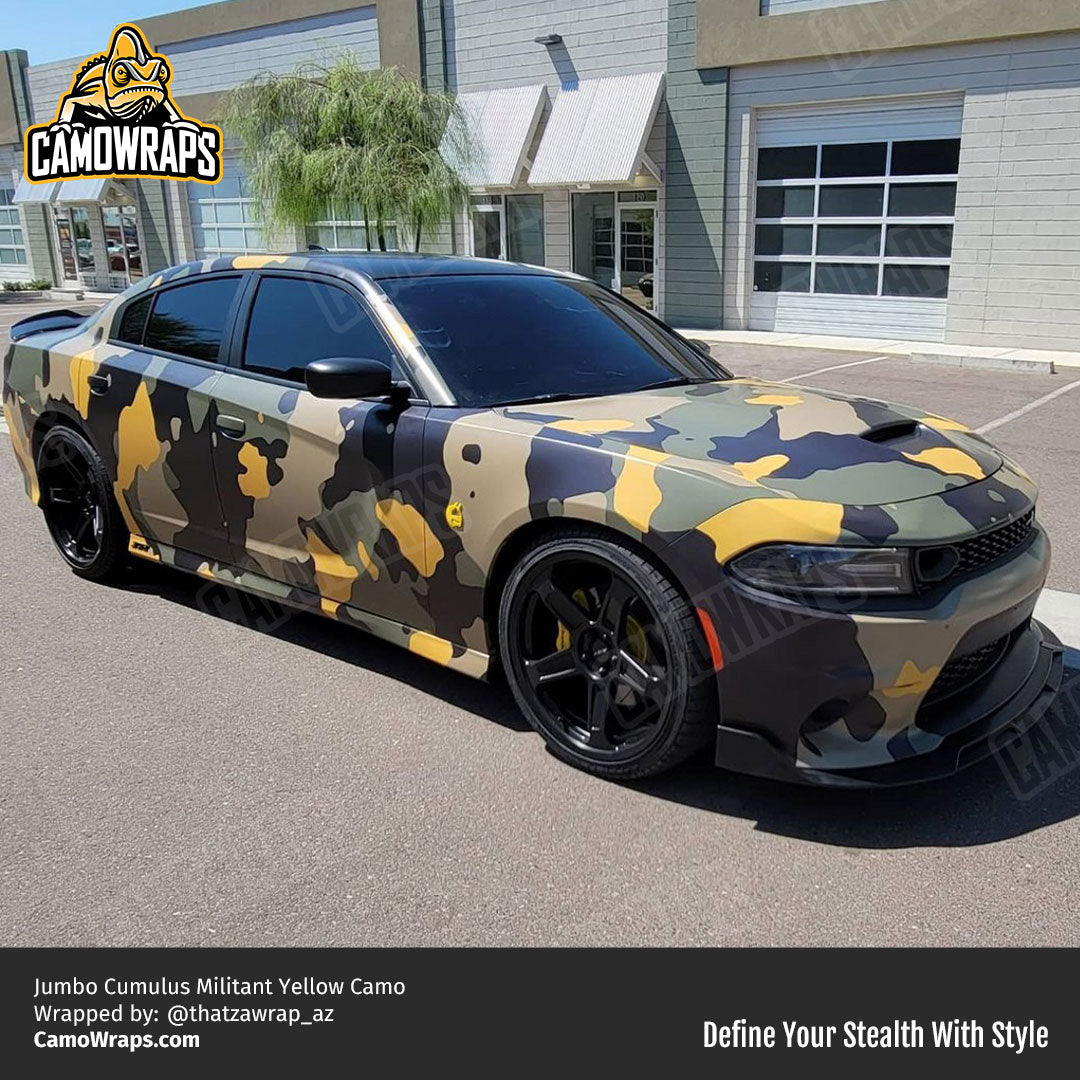 militant yellow camo charger wrap